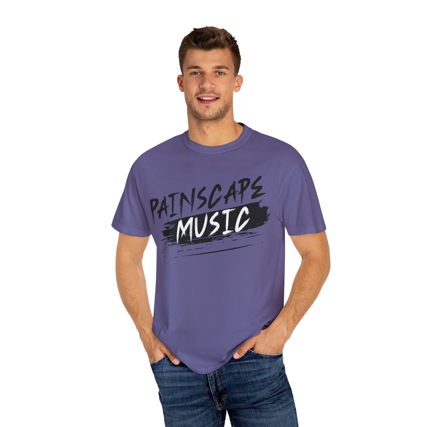 Painscape Music Unisex Garment-Dyed T-Shirt, Painscape Music Tee, Casual Wear, Concert Outfit, Gift for Musicians, Music Lover Apparel