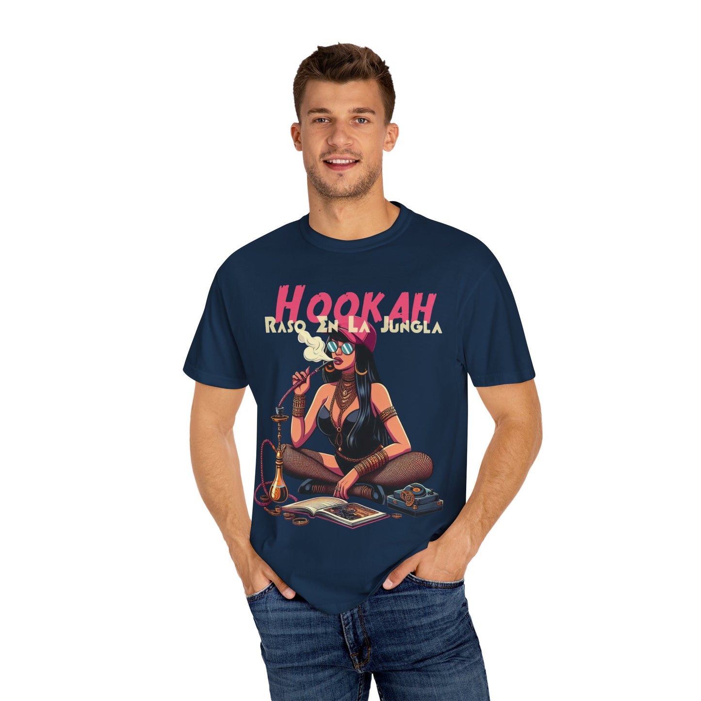 Raso En La Jungla Hookah Vibrant Graphic Tee for Hookah Lovers, Unisex Casual Shirt, Unique Gift, Summer Vibes, Trendy Style
