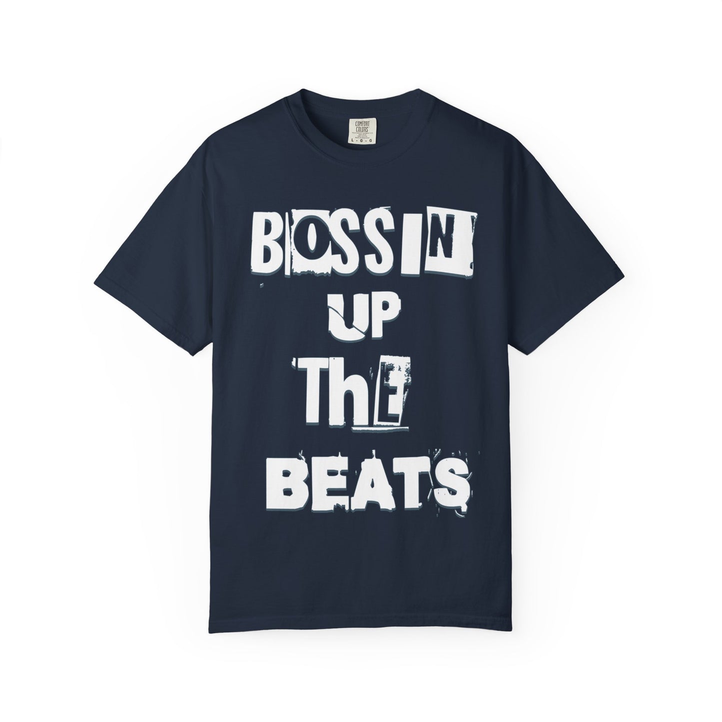 Bossin' Up the Beats Unisex Garment-Dyed T-Shirt - Perfect for Music Lovers, Gift for DJs, Concerts, Festival Wear, Casual Style