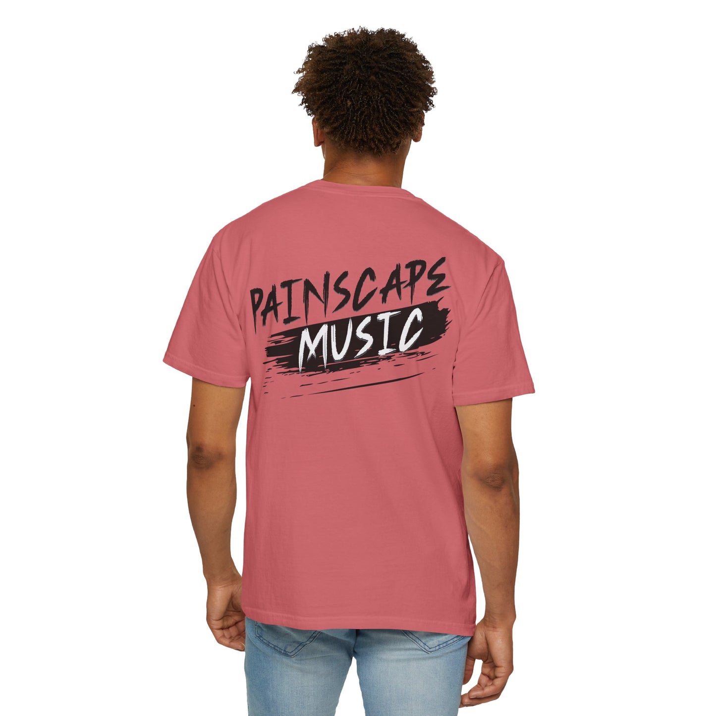 Raso En La Jungla Hookah Vibes Unisex Garment-Dyed T-Shirt, Music Lovers Tee, Chill Wear, Party Shirt, Unique Gift, Bohemian Style, Black Painscape Music Logo on back.