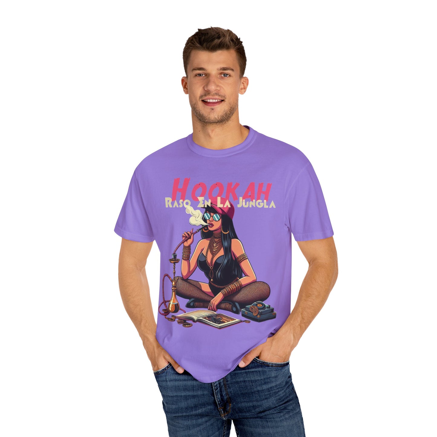 Raso En La Jungla Hookah Vibrant Graphic Tee for Hookah Lovers, Unisex Casual Shirt, Unique Gift, Summer Vibes, Trendy Style