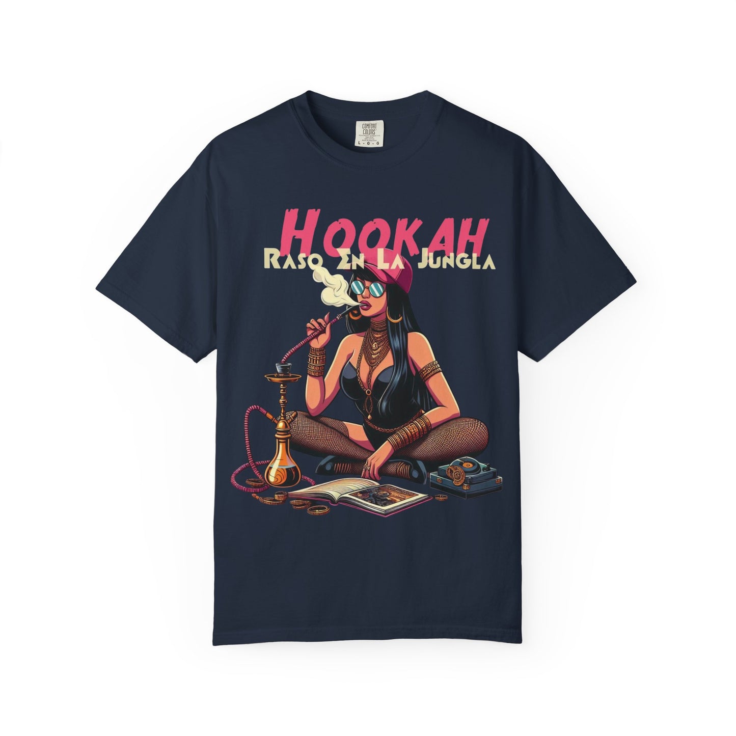 Raso En La Jungla Hookah Vibrant Graphic Tee for Hookah Lovers, Unisex Casual Shirt, Unique Gift, Summer Vibes, Trendy Style