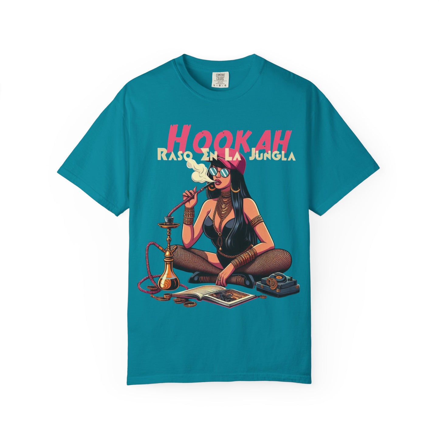 Raso En La Jungla Hookah Vibrant Graphic Tee for Hookah Lovers, Unisex Casual Shirt, Unique Gift, Summer Vibes, Trendy Style