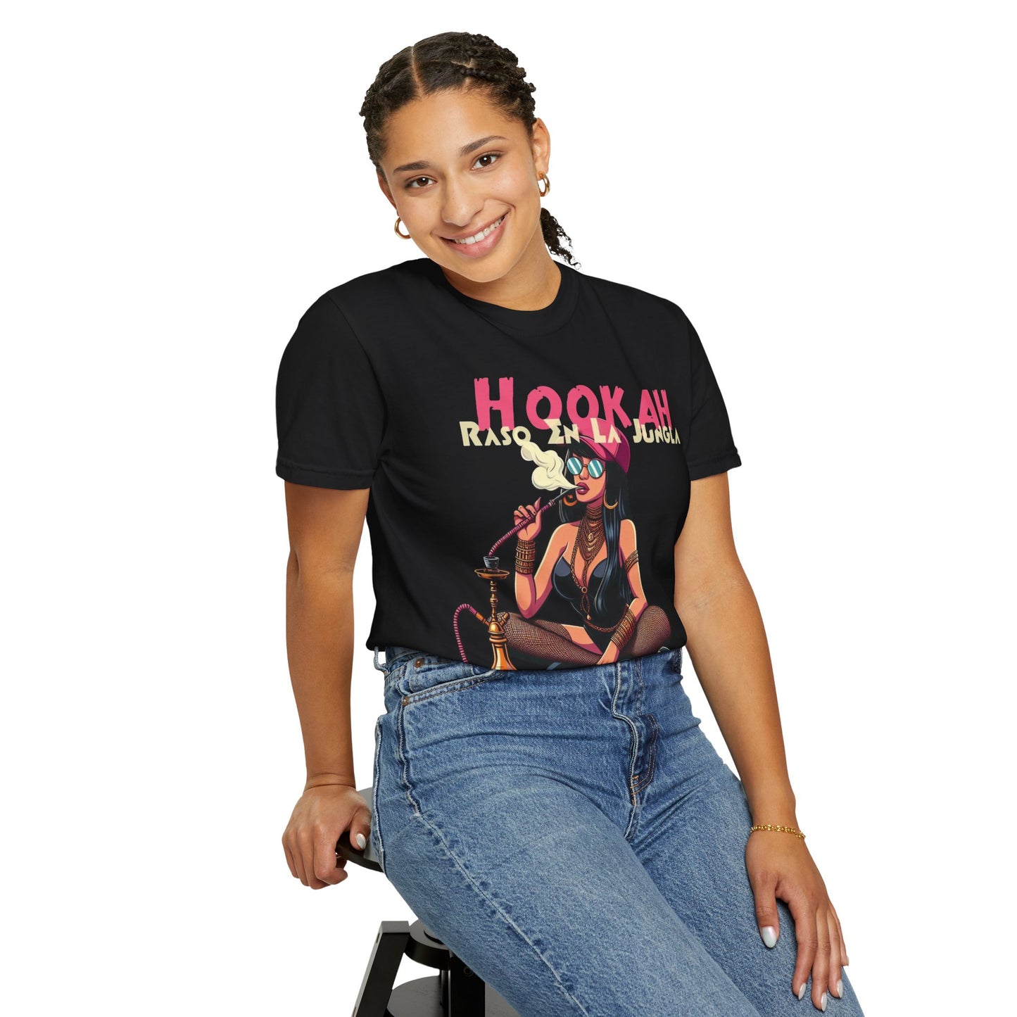 Raso En La Jungla Hookah Vibrant Graphic Tee for Hookah Lovers, Unisex Casual Shirt, Unique Gift, Summer Vibes, Trendy Style