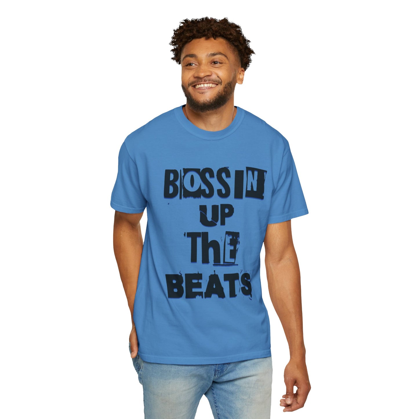 Bossin Up The Beats Unisex Garment-Dyed T-shirt