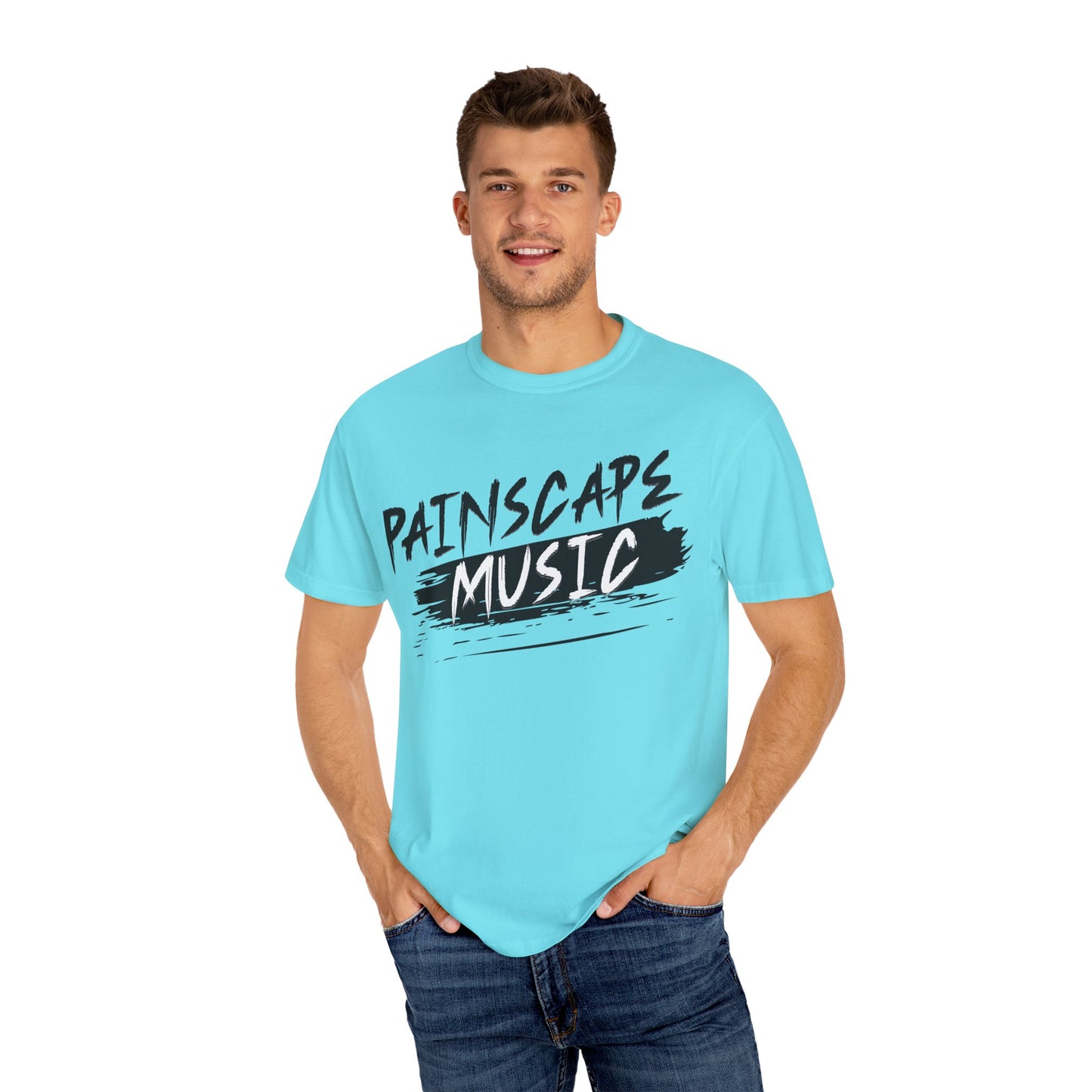 Painscape Music Unisex Garment-Dyed T-Shirt, Painscape Music Tee, Casual Wear, Concert Outfit, Gift for Musicians, Music Lover Apparel