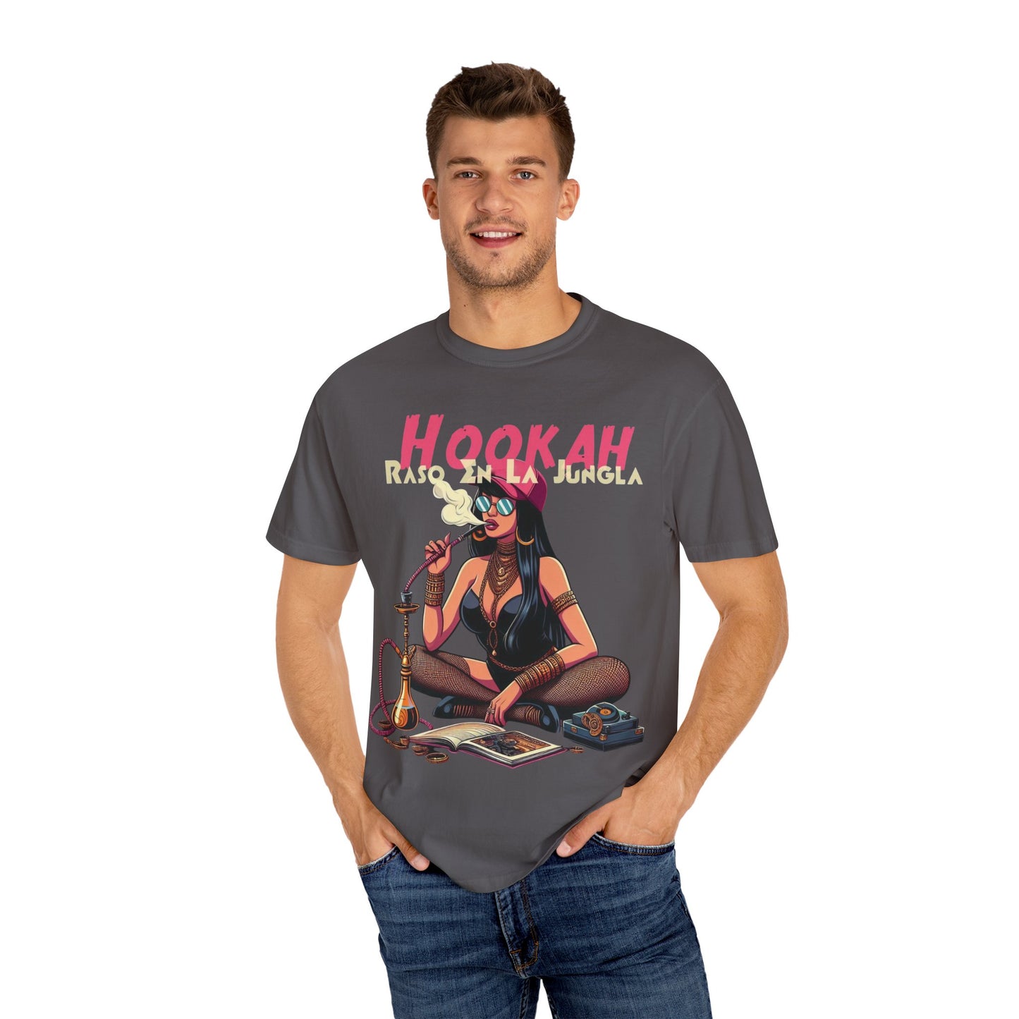 Raso En La Jungla Hookah Vibrant Graphic Tee for Hookah Lovers, Unisex Casual Shirt, Unique Gift, Summer Vibes, Trendy Style