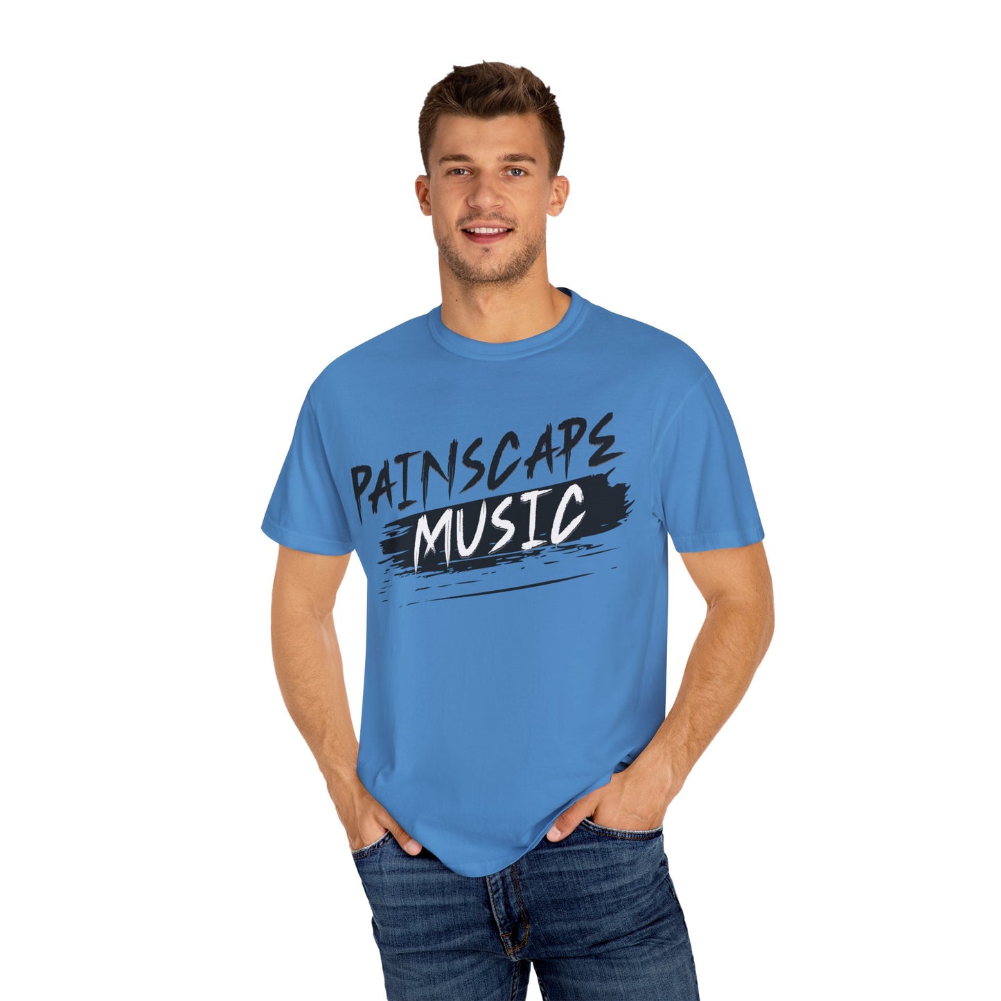 Painscape Music Unisex Garment-Dyed T-Shirt, Painscape Music Tee, Casual Wear, Concert Outfit, Gift for Musicians, Music Lover Apparel