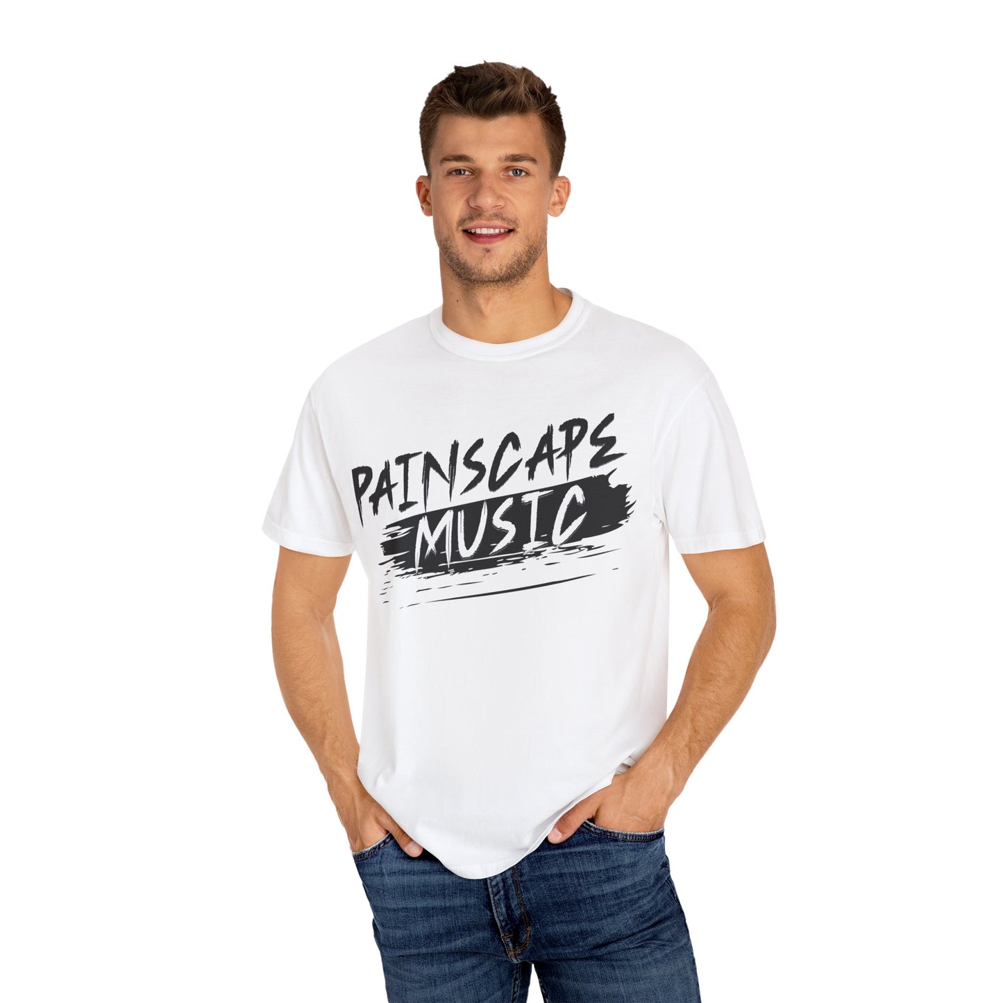 Painscape Music Unisex Garment-Dyed T-Shirt, Painscape Music Tee, Casual Wear, Concert Outfit, Gift for Musicians, Music Lover Apparel