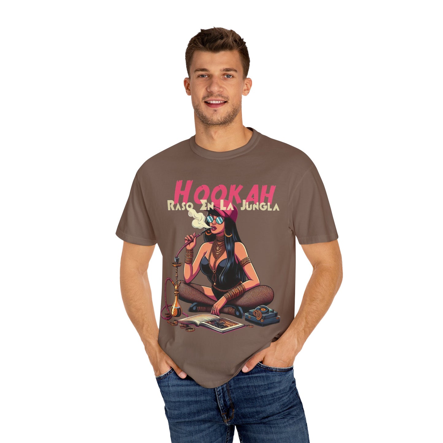 Raso En La Jungla Hookah Vibrant Graphic Tee for Hookah Lovers, Unisex Casual Shirt, Unique Gift, Summer Vibes, Trendy Style
