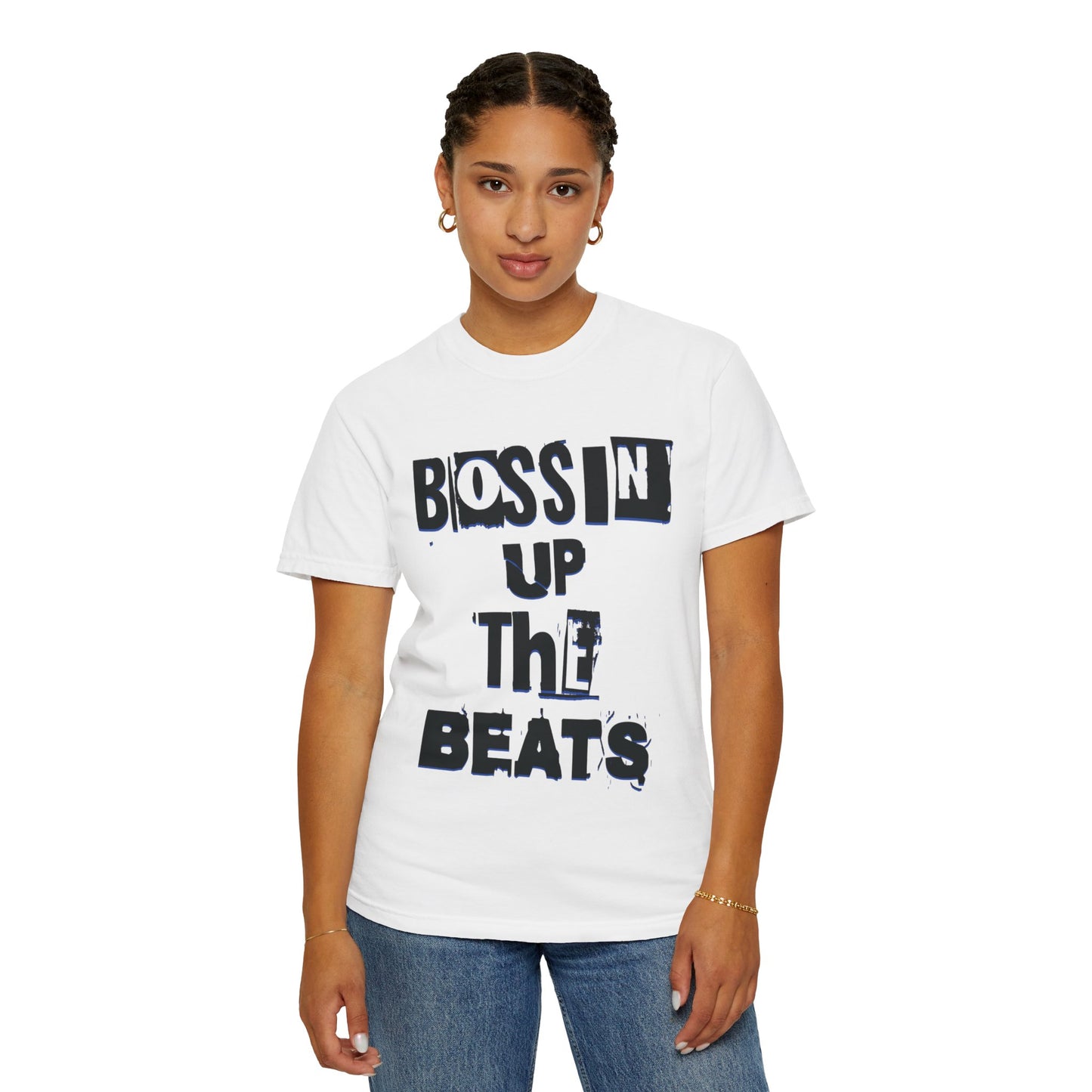 Bossin Up The Beats Unisex Garment-Dyed T-shirt
