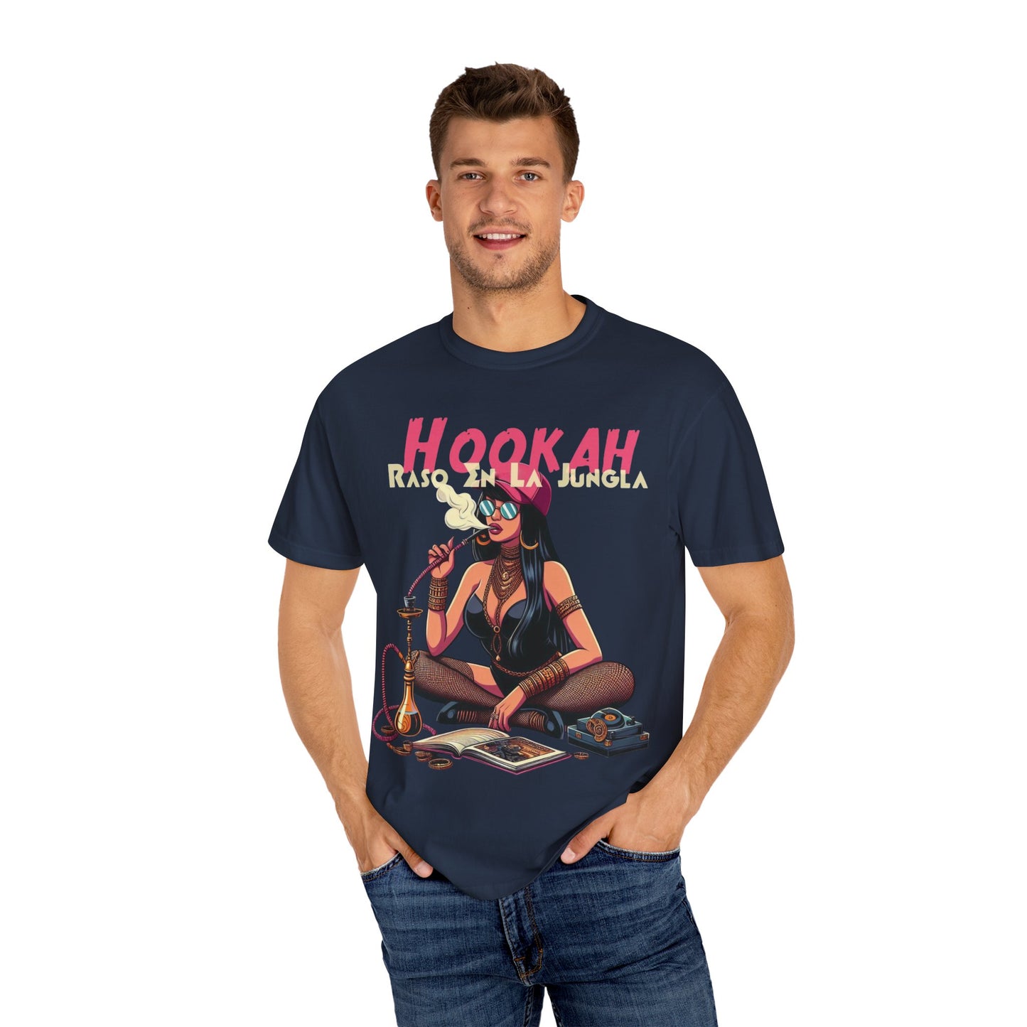 Raso En La Jungla Hookah Vibrant Graphic Tee for Hookah Lovers, Unisex Casual Shirt, Unique Gift, Summer Vibes, Trendy Style