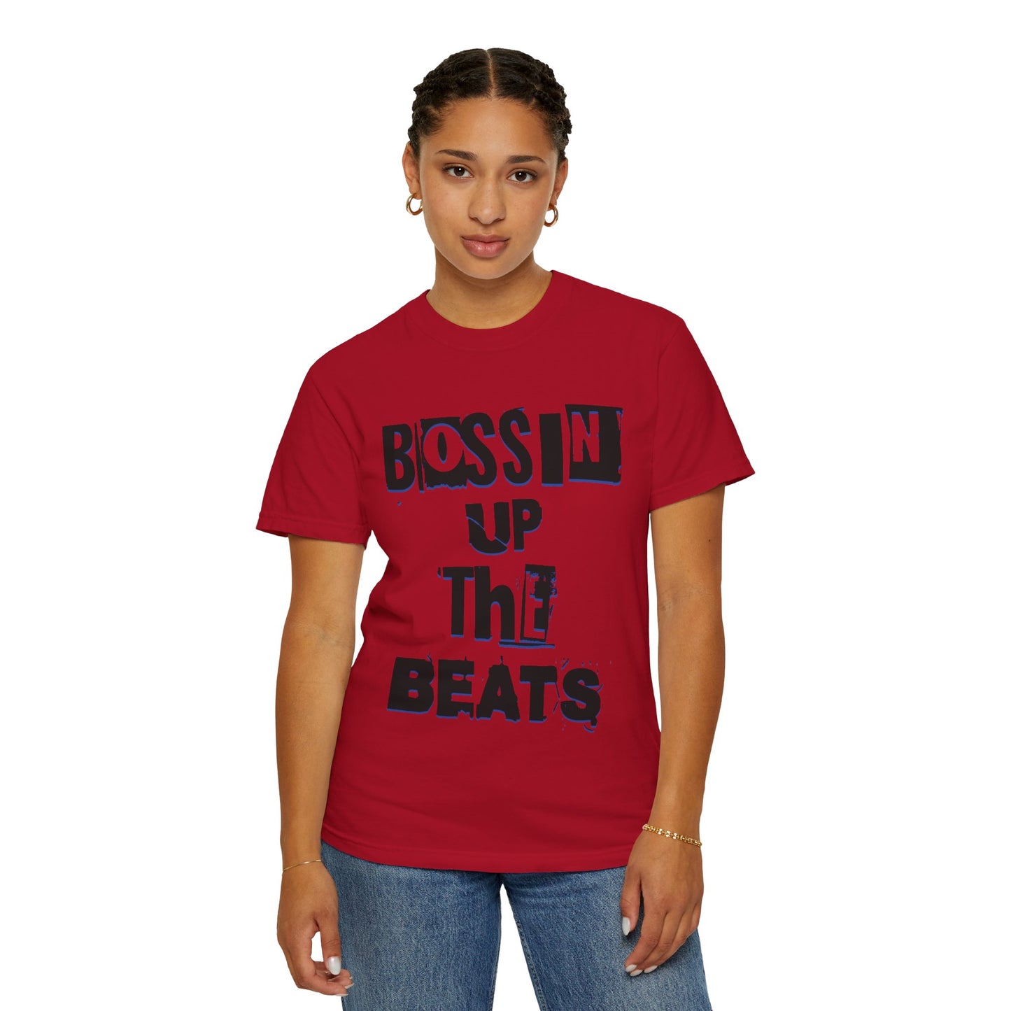 Bossin Up The Beats Unisex Garment-Dyed T-shirt