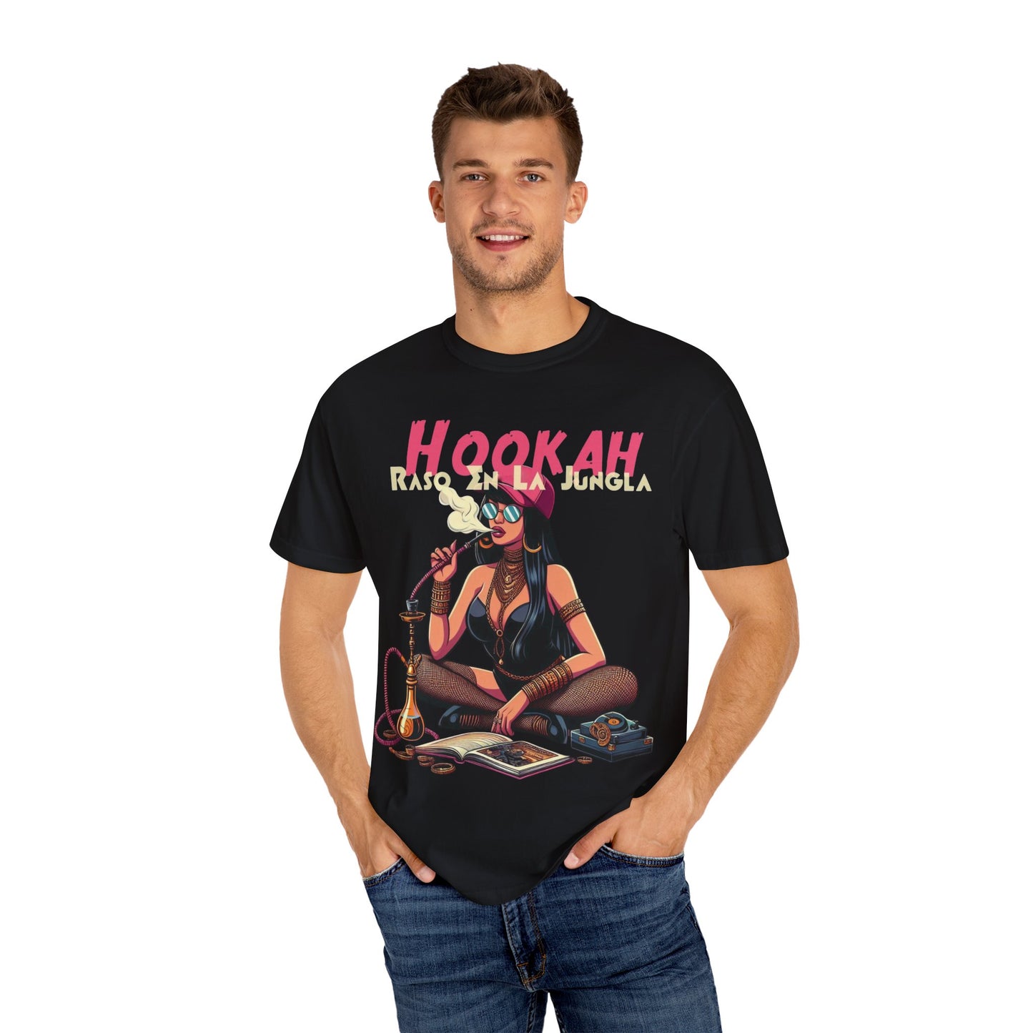 Raso En La Jungla Hookah Vibrant Graphic Tee for Hookah Lovers, Unisex Casual Shirt, Unique Gift, Summer Vibes, Trendy Style