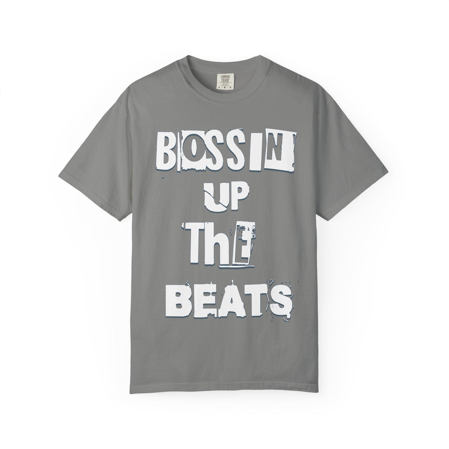 Bossin' Up the Beats Unisex Garment-Dyed T-Shirt - Perfect for Music Lovers, Gift for DJs, Concerts, Festival Wear, Casual Style