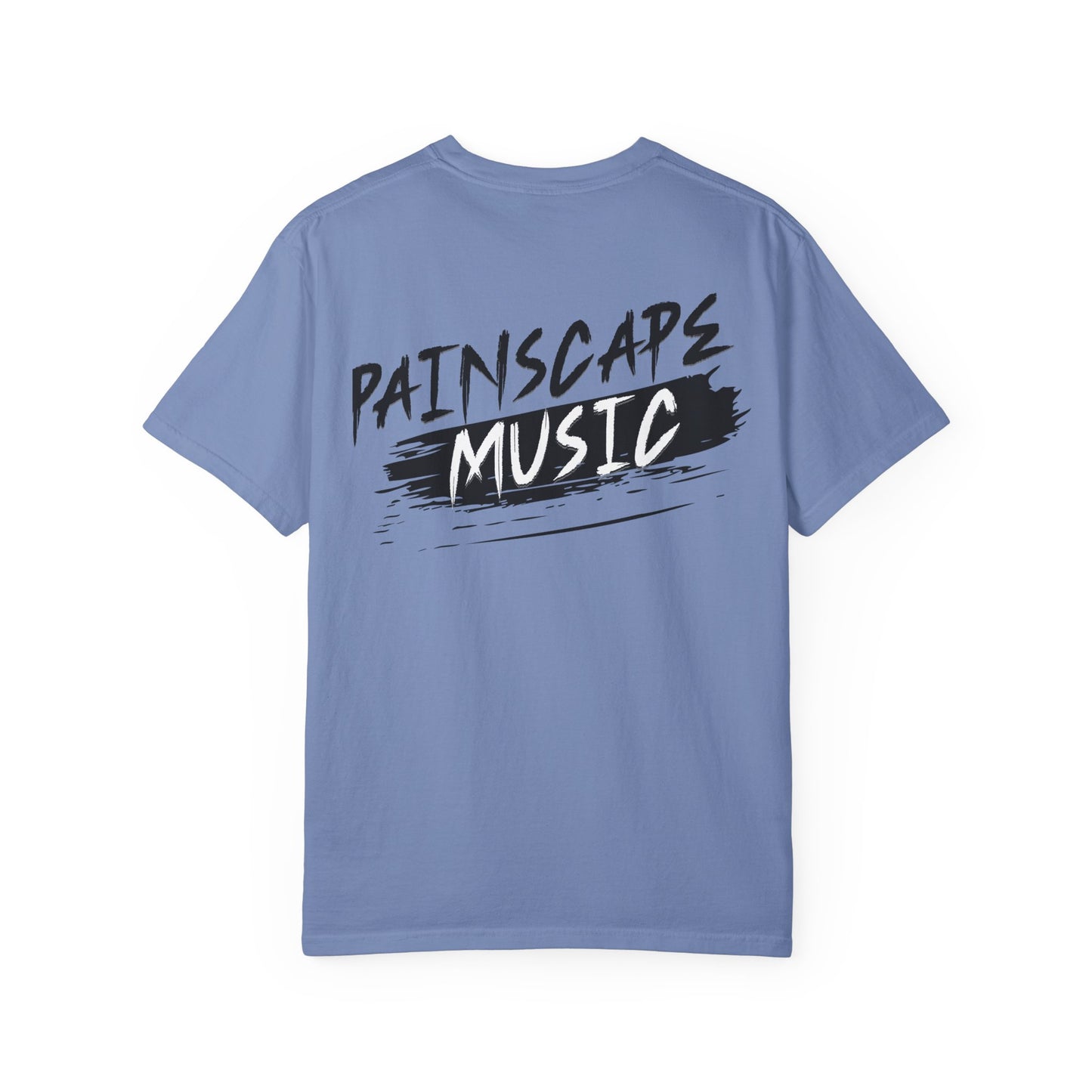 Raso En La Jungla Hookah Vibes Unisex Garment-Dyed T-Shirt, Music Lovers Tee, Chill Wear, Party Shirt, Unique Gift, Bohemian Style, Black Painscape Music Logo on back.