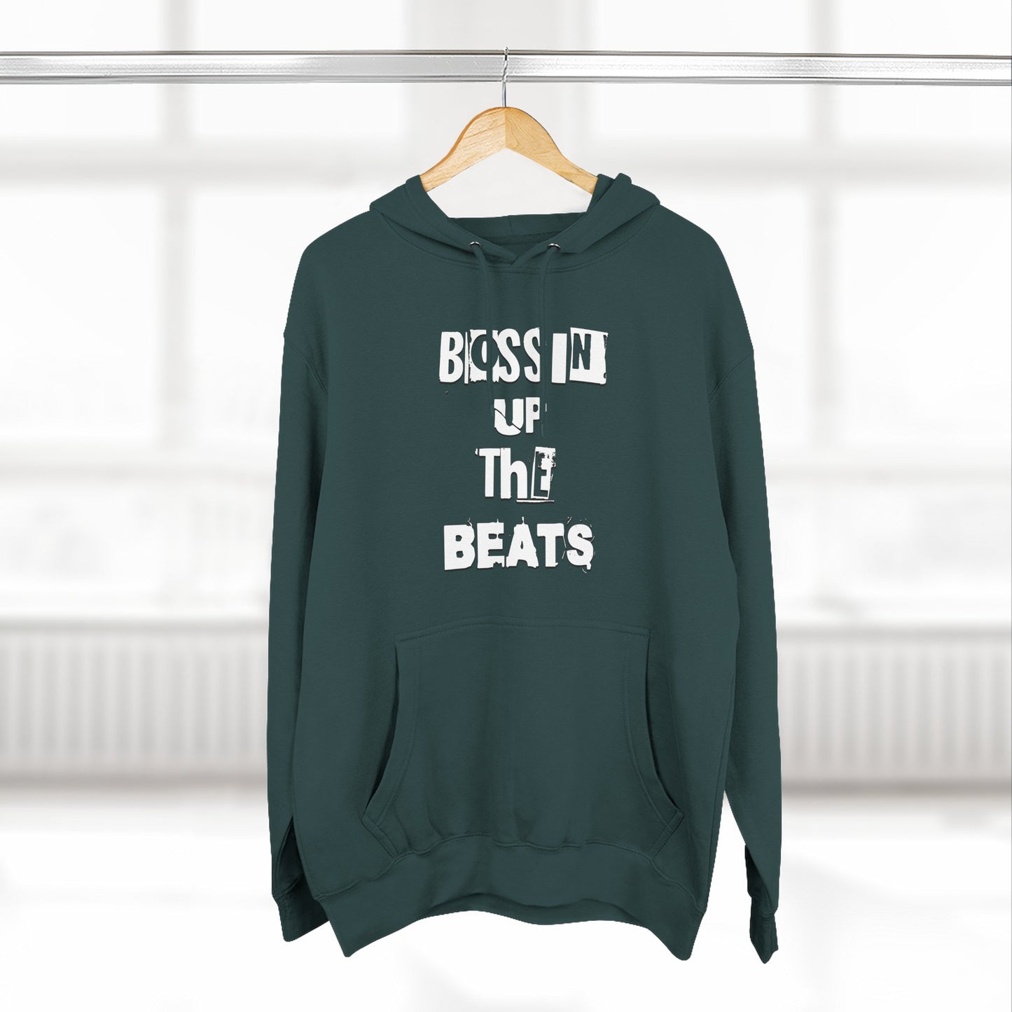 Bossin' Up The Beats Inspired Fleece Hoodie - Comfortable Music Lover's Apparel, Cozy Gift for Musicians