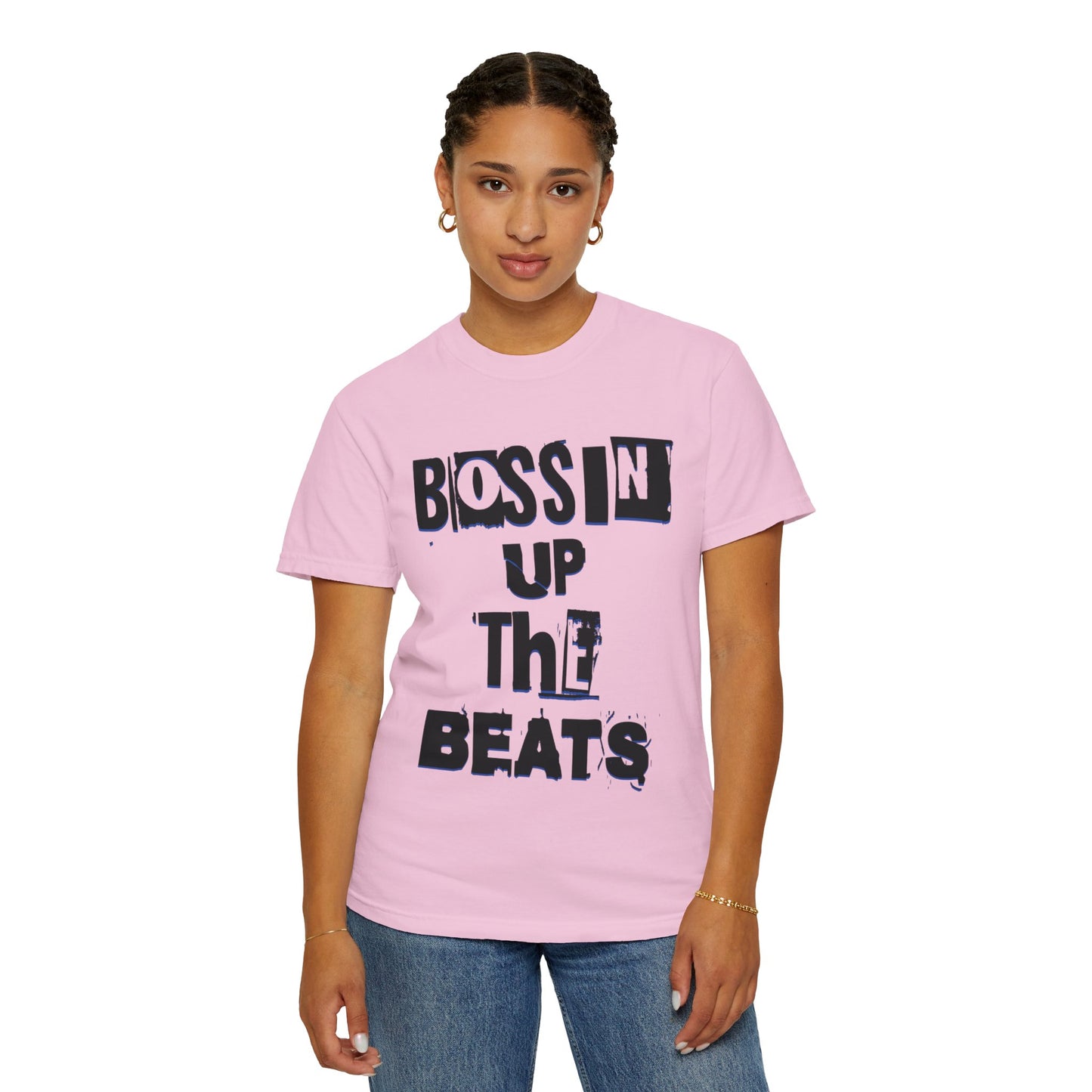 Bossin Up The Beats Unisex Garment-Dyed T-shirt