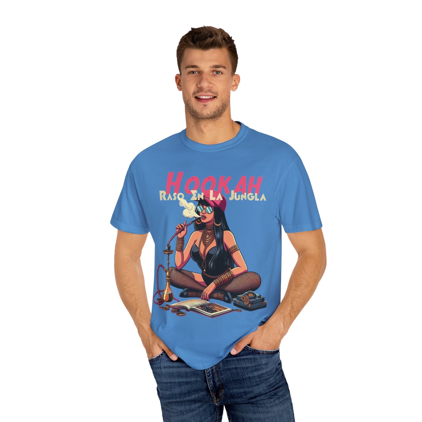 Raso En La Jungla Hookah Vibrant Graphic Tee for Hookah Lovers, Unisex Casual Shirt, Unique Gift, Summer Vibes, Trendy Style