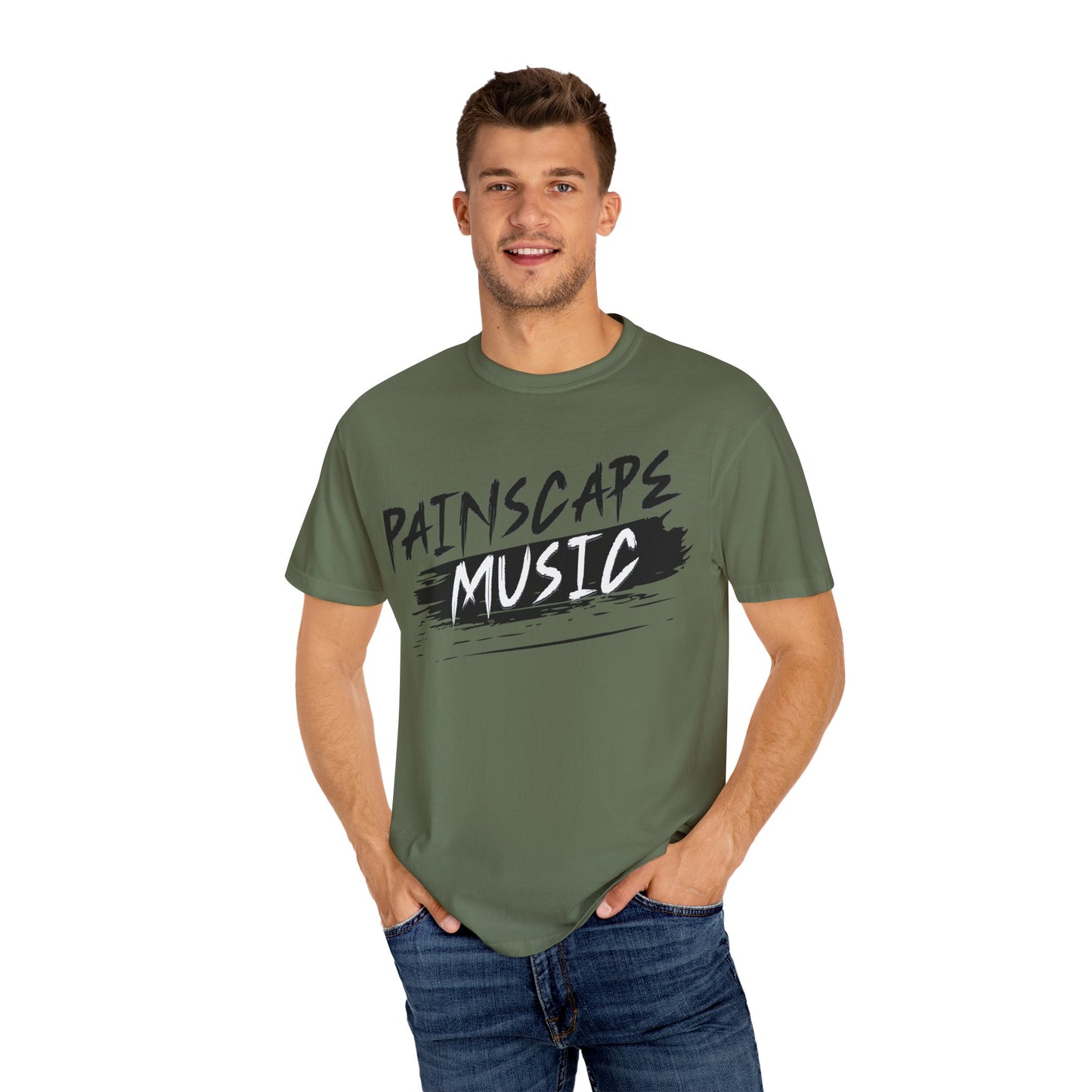 Painscape Music Unisex Garment-Dyed T-Shirt, Painscape Music Tee, Casual Wear, Concert Outfit, Gift for Musicians, Music Lover Apparel