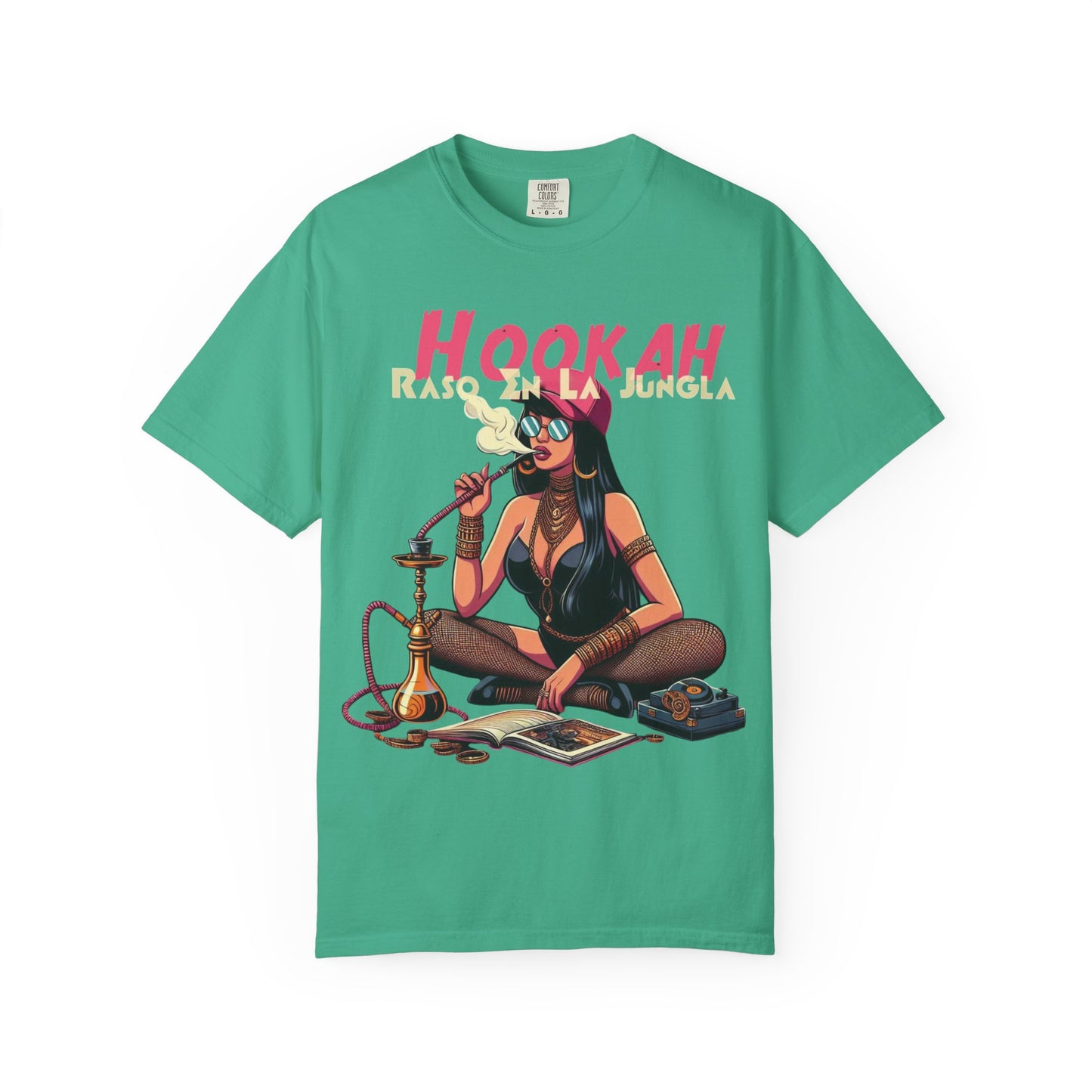 Raso En La Jungla Hookah Vibrant Graphic Tee for Hookah Lovers, Unisex Casual Shirt, Unique Gift, Summer Vibes, Trendy Style
