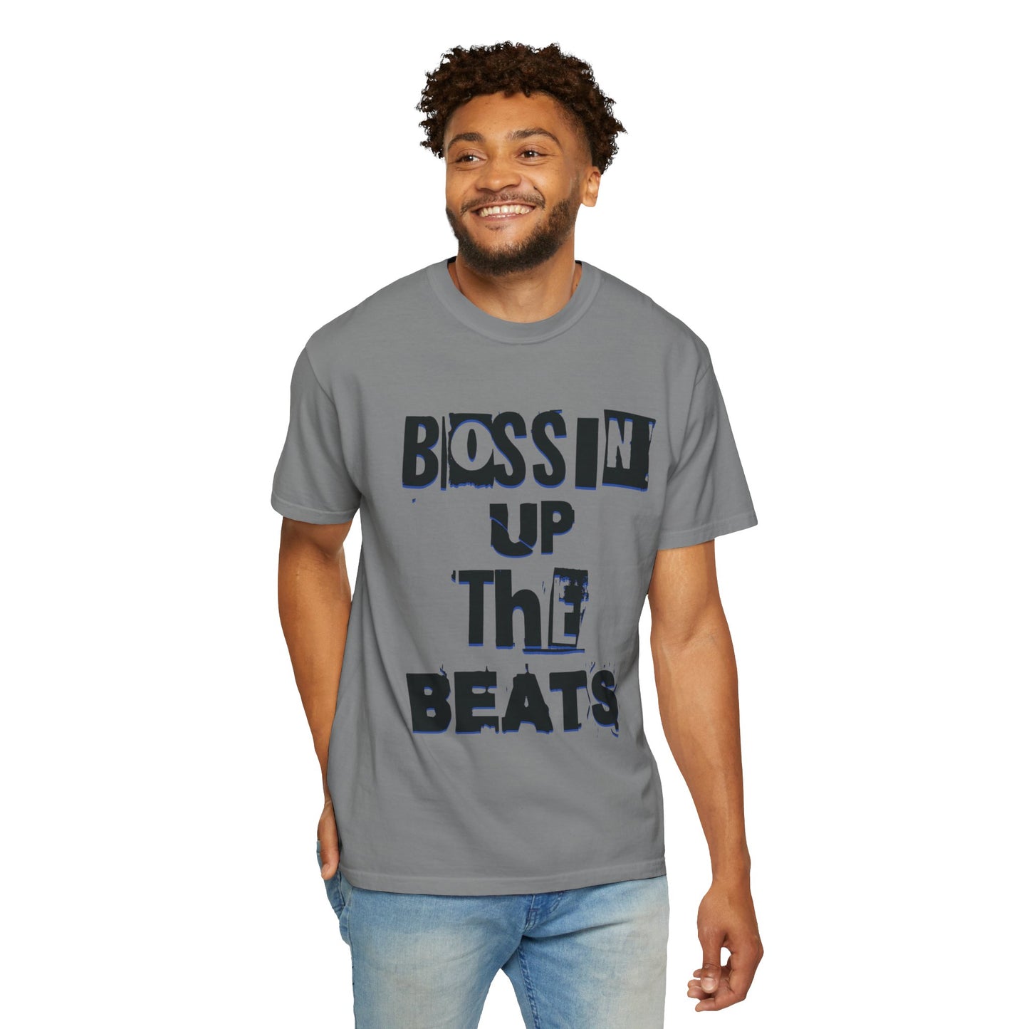 Bossin Up The Beats Unisex Garment-Dyed T-shirt
