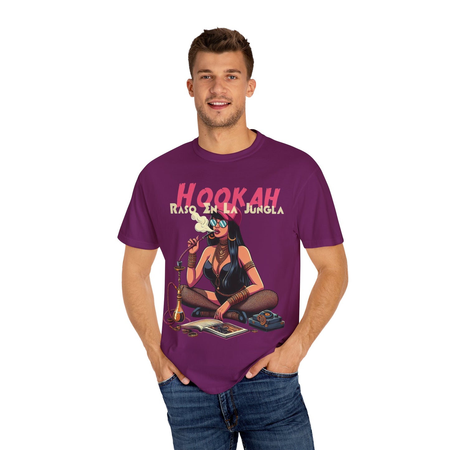 Raso En La Jungla Hookah Vibrant Graphic Tee for Hookah Lovers, Unisex Casual Shirt, Unique Gift, Summer Vibes, Trendy Style