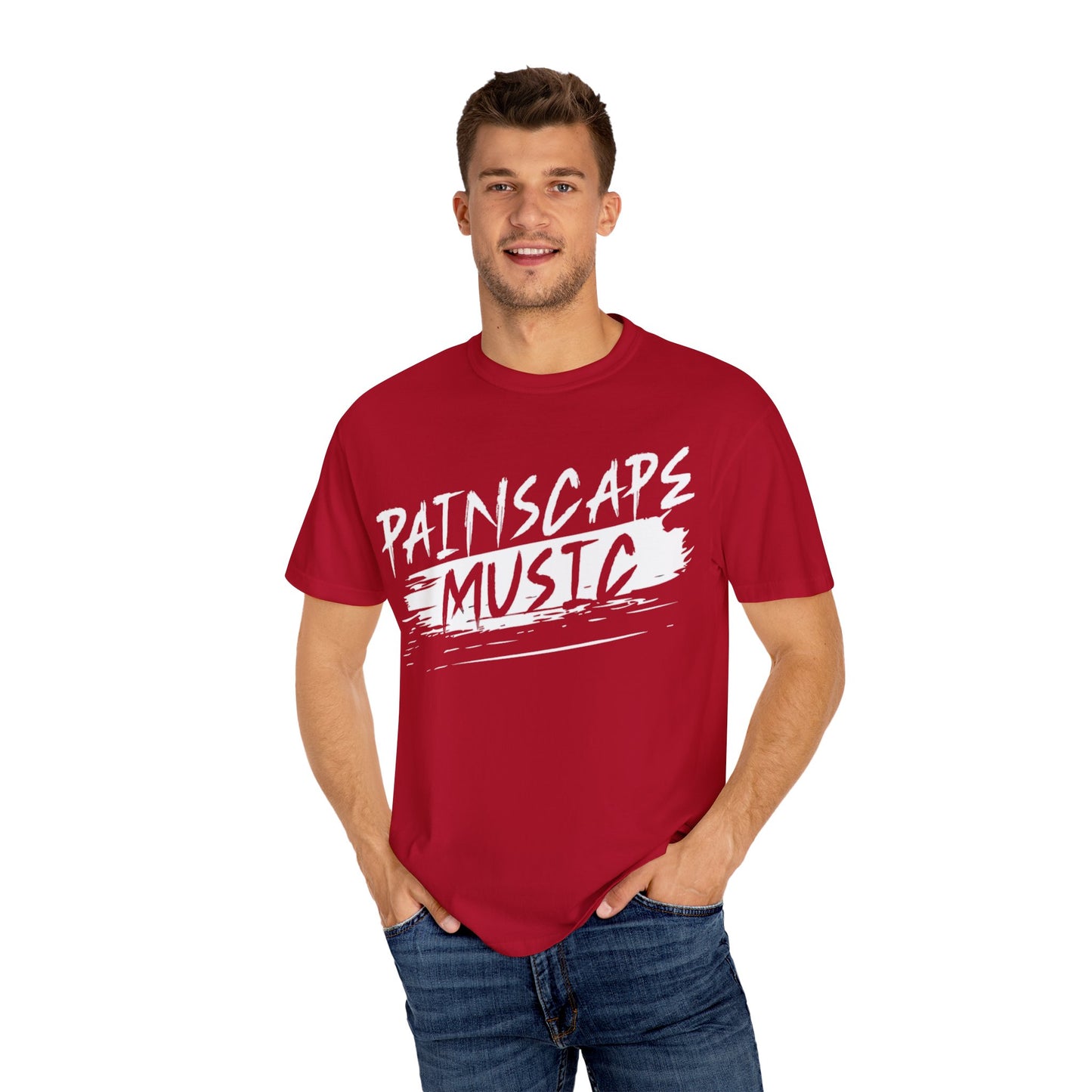 Paintscape Music T-Shirt — Bold Brushstroke Band Tee