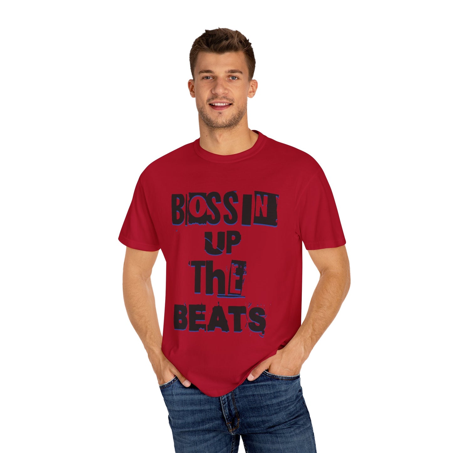 Bossin Up The Beats Unisex Garment-Dyed T-shirt