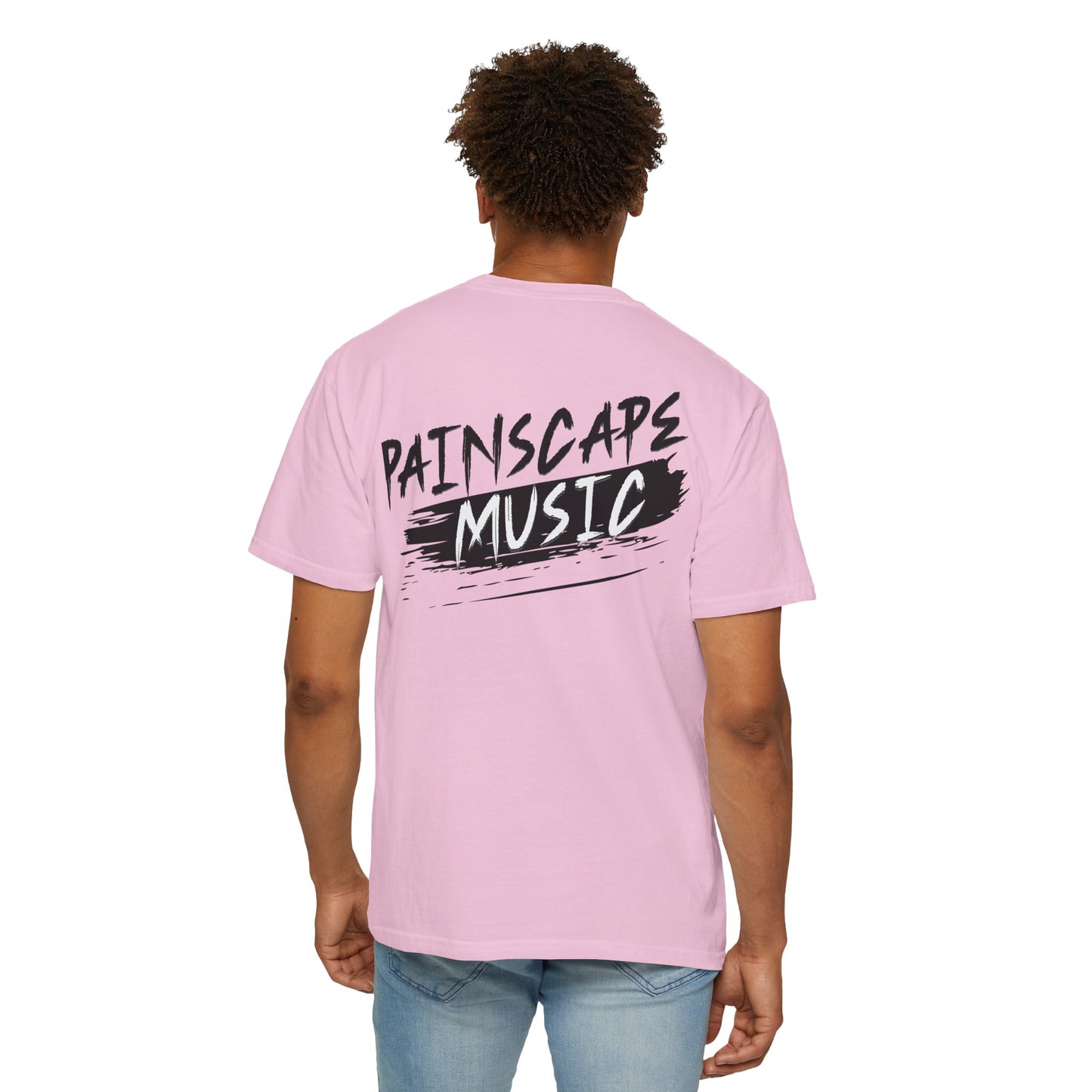 Raso En La Jungla Hookah Vibes Unisex Garment-Dyed T-Shirt, Music Lovers Tee, Chill Wear, Party Shirt, Unique Gift, Bohemian Style, Black Painscape Music Logo on back.