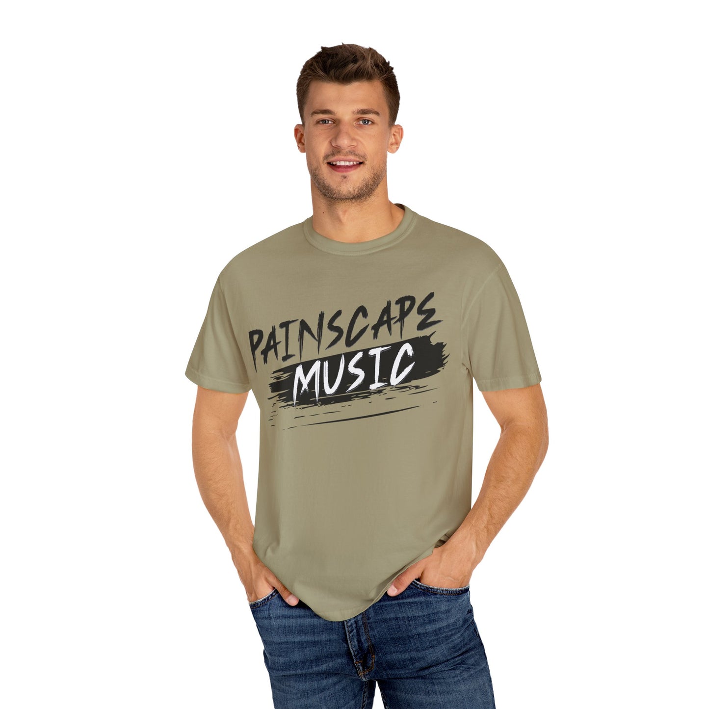 Painscape Music Unisex Garment-Dyed T-Shirt, Painscape Music Tee, Casual Wear, Concert Outfit, Gift for Musicians, Music Lover Apparel