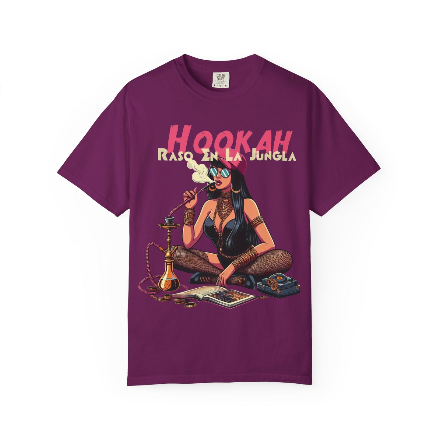 Raso En La Jungla Hookah Vibrant Graphic Tee for Hookah Lovers, Unisex Casual Shirt, Unique Gift, Summer Vibes, Trendy Style