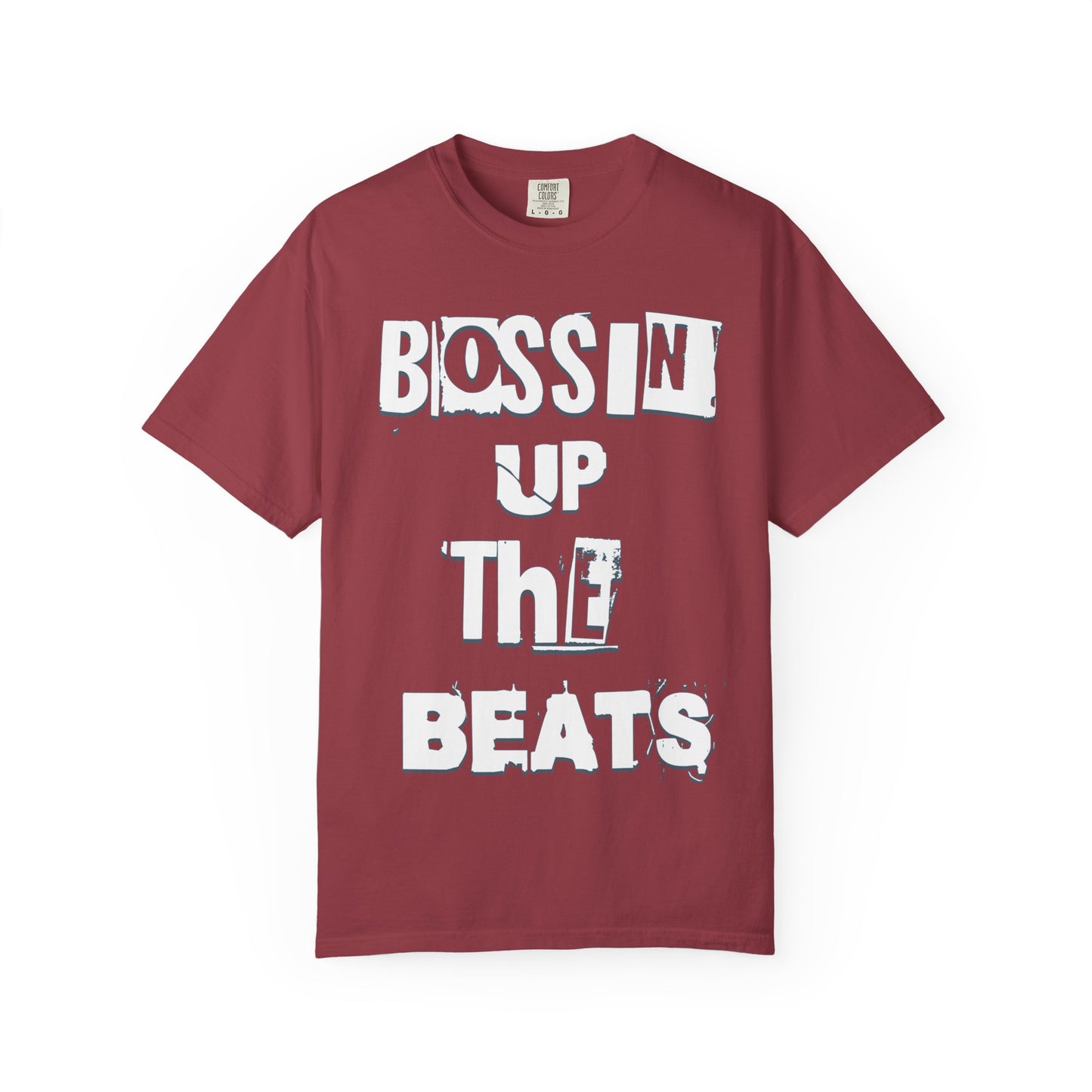 Bossin' Up the Beats Unisex Garment-Dyed T-Shirt - Perfect for Music Lovers, Gift for DJs, Concerts, Festival Wear, Casual Style
