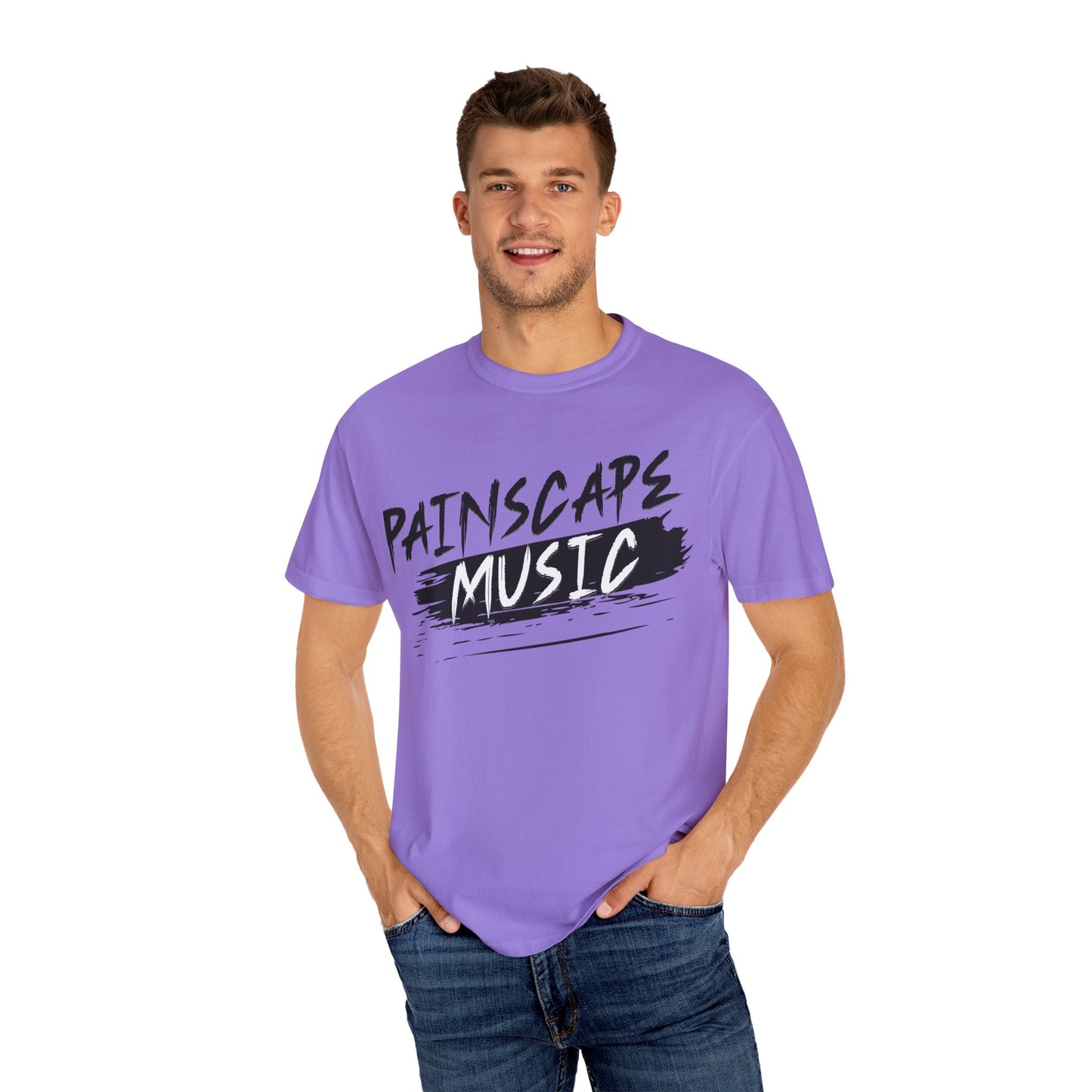 Painscape Music Unisex Garment-Dyed T-Shirt, Painscape Music Tee, Casual Wear, Concert Outfit, Gift for Musicians, Music Lover Apparel