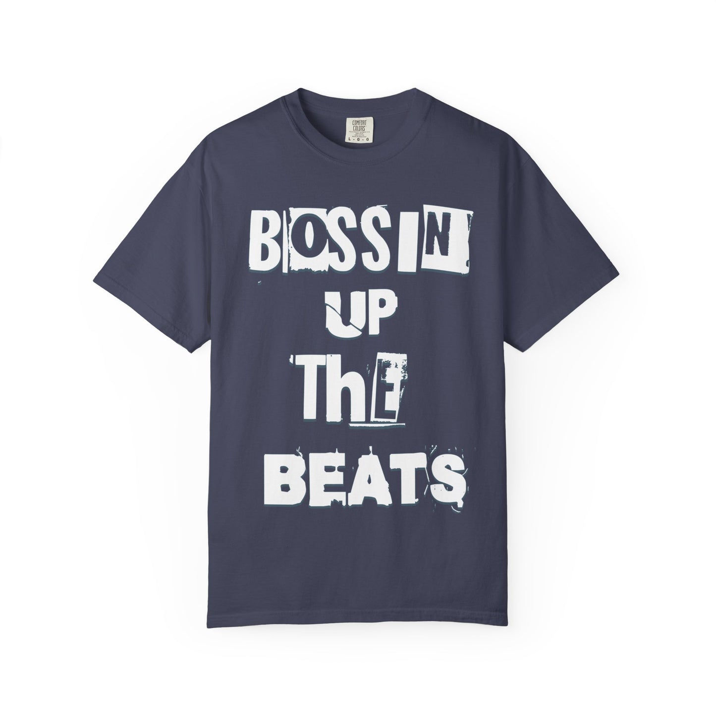 Bossin' Up the Beats Unisex Garment-Dyed T-Shirt - Perfect for Music Lovers, Gift for DJs, Concerts, Festival Wear, Casual Style