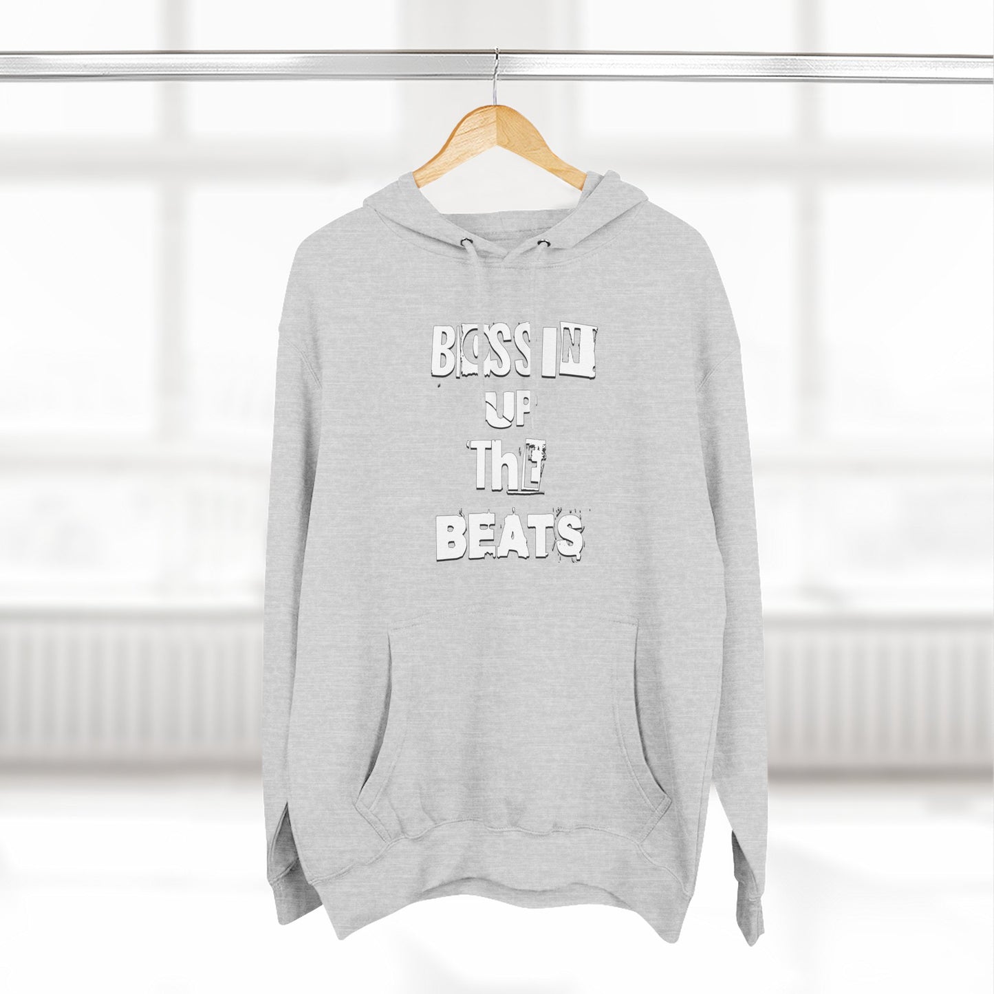 Bossin' Up The Beats Inspired Fleece Hoodie - Comfortable Music Lover's Apparel, Cozy Gift for Musicians