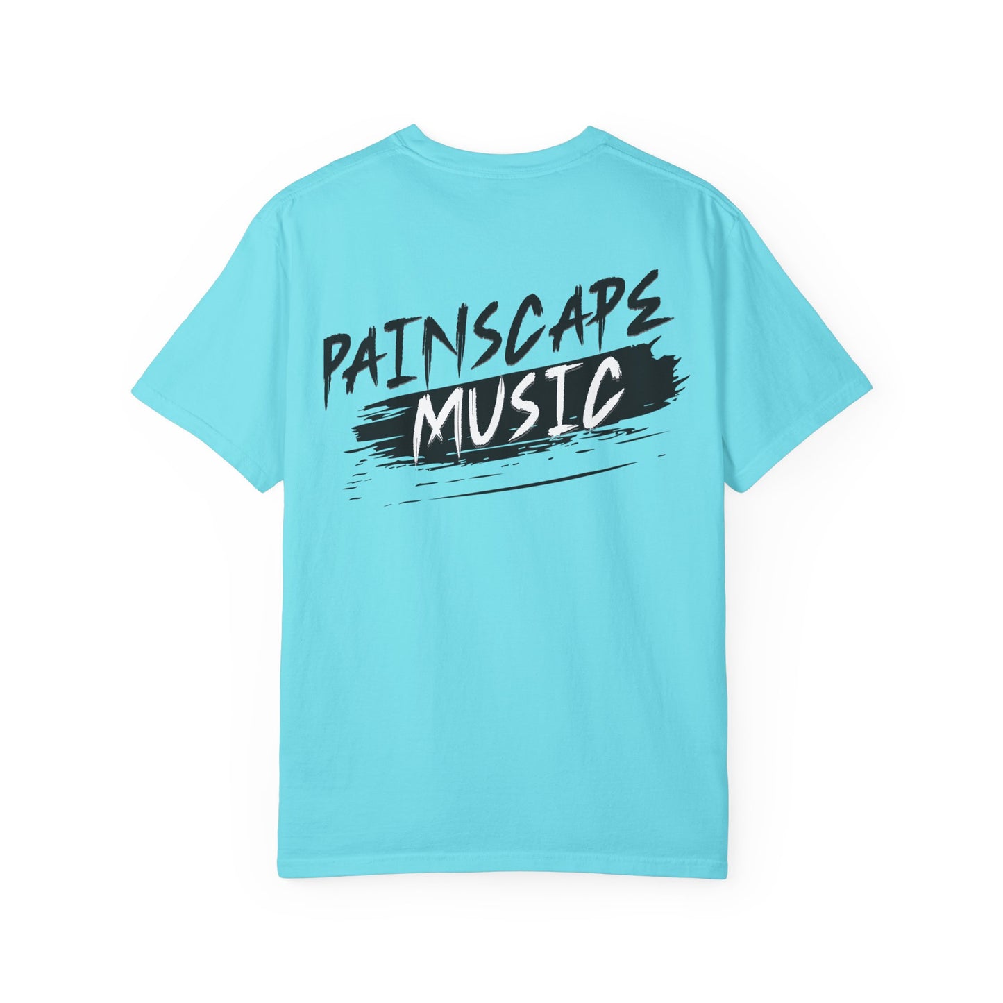 Raso En La Jungla Hookah Vibes Unisex Garment-Dyed T-Shirt, Music Lovers Tee, Chill Wear, Party Shirt, Unique Gift, Bohemian Style, Black Painscape Music Logo on back.