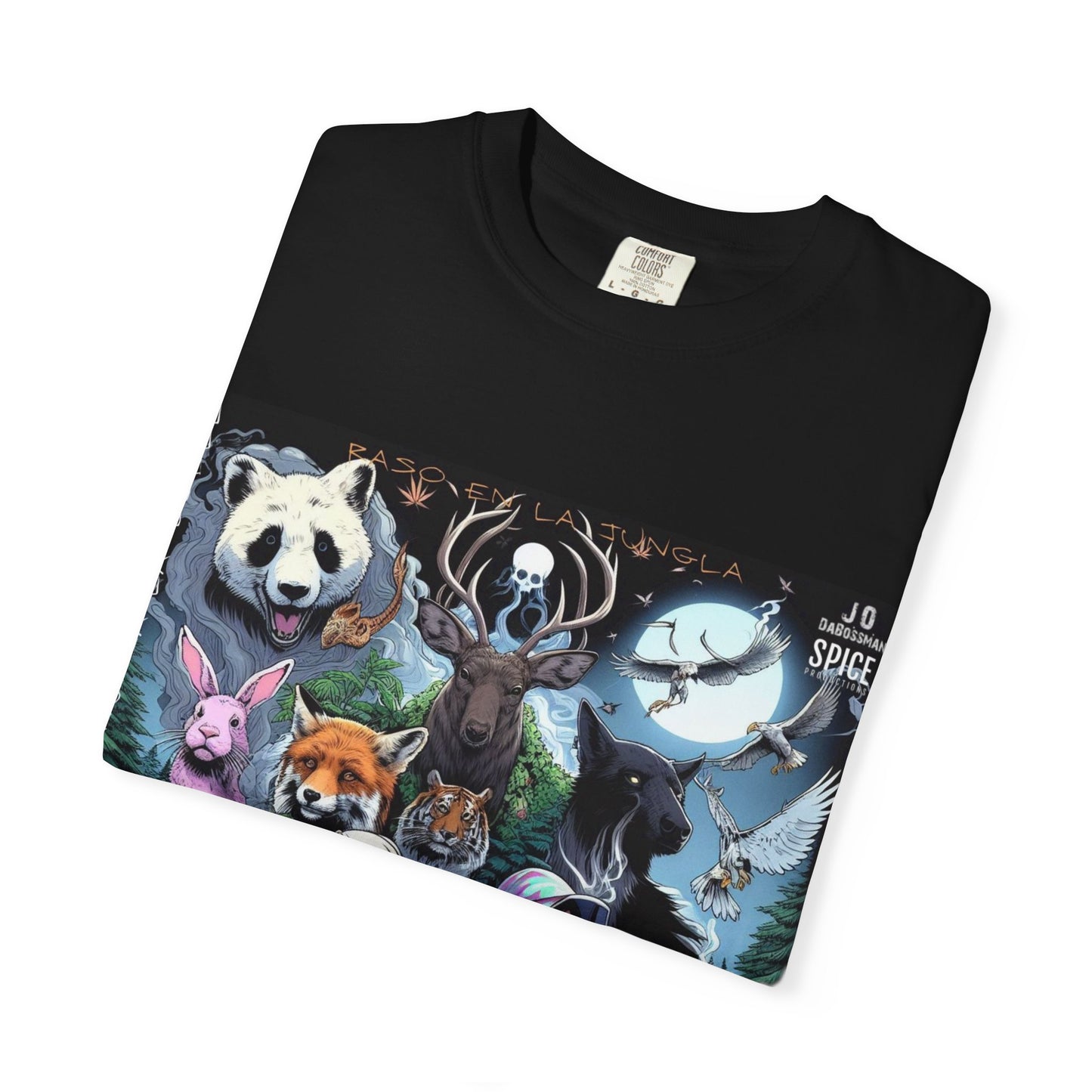 Raso En La Jungla Nunca La Doble Nature-Inspired Graphic Tee, Animal Art T-Shirt, Eco-Friendly Wear, Music Festival Shirt, Unique Gift Idea