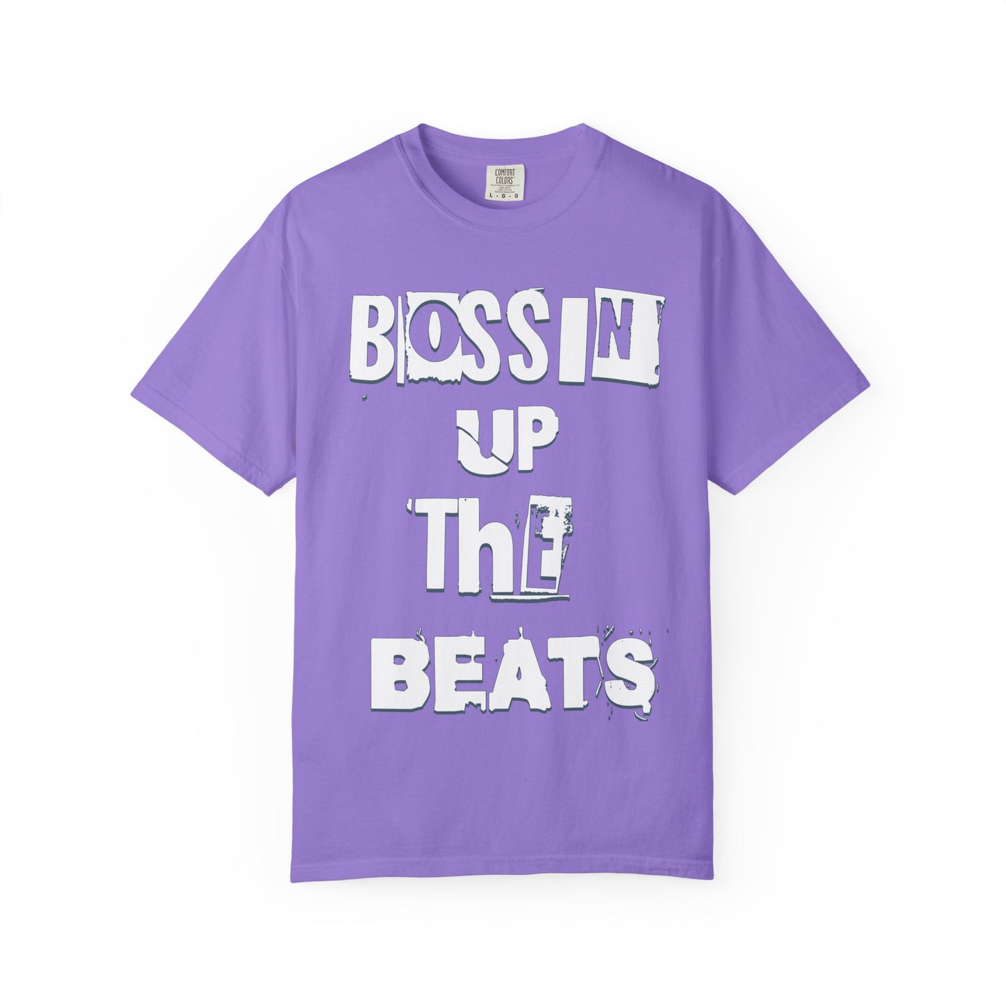 Bossin' Up the Beats Unisex Garment-Dyed T-Shirt - Perfect for Music Lovers, Gift for DJs, Concerts, Festival Wear, Casual Style