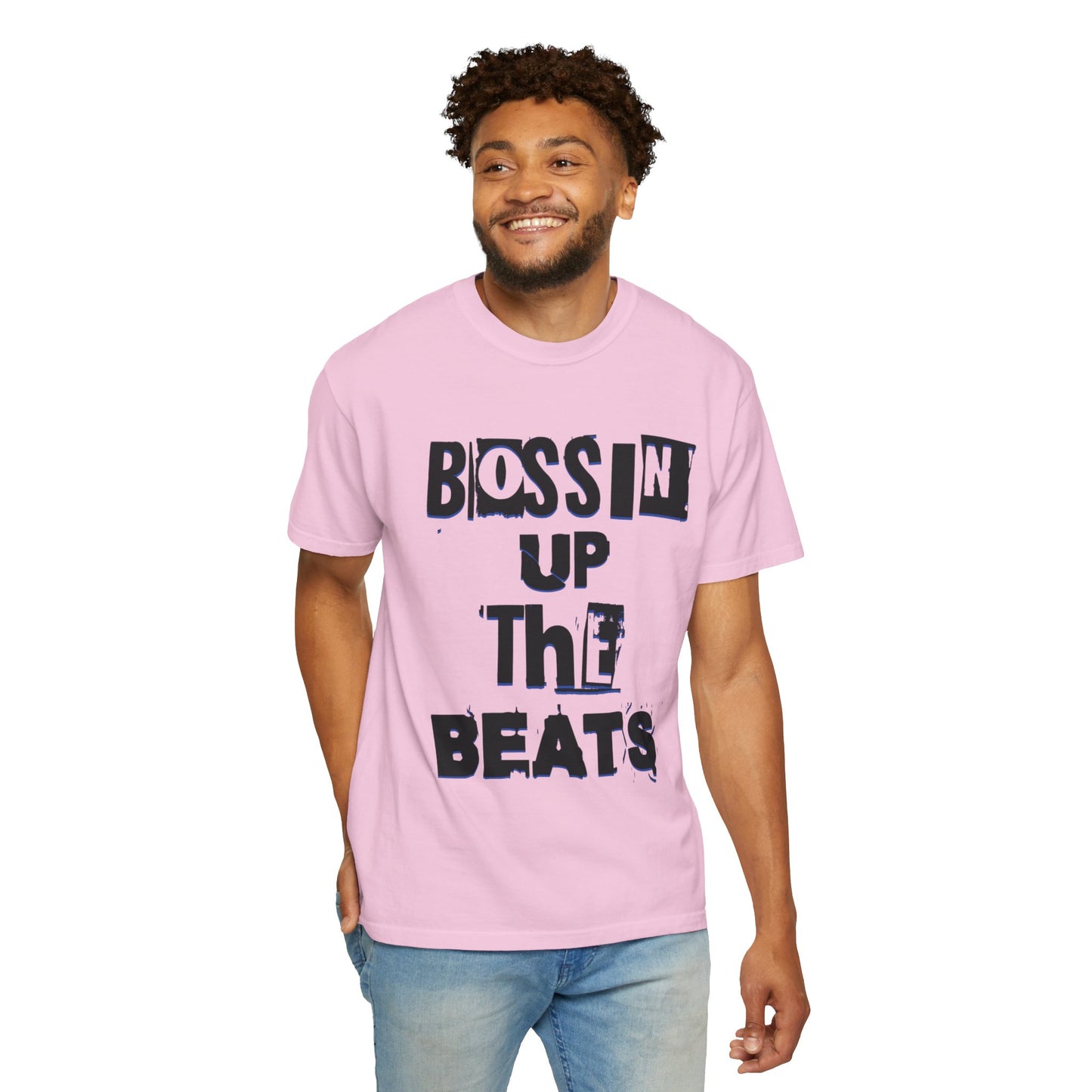 Bossin Up The Beats Unisex Garment-Dyed T-shirt