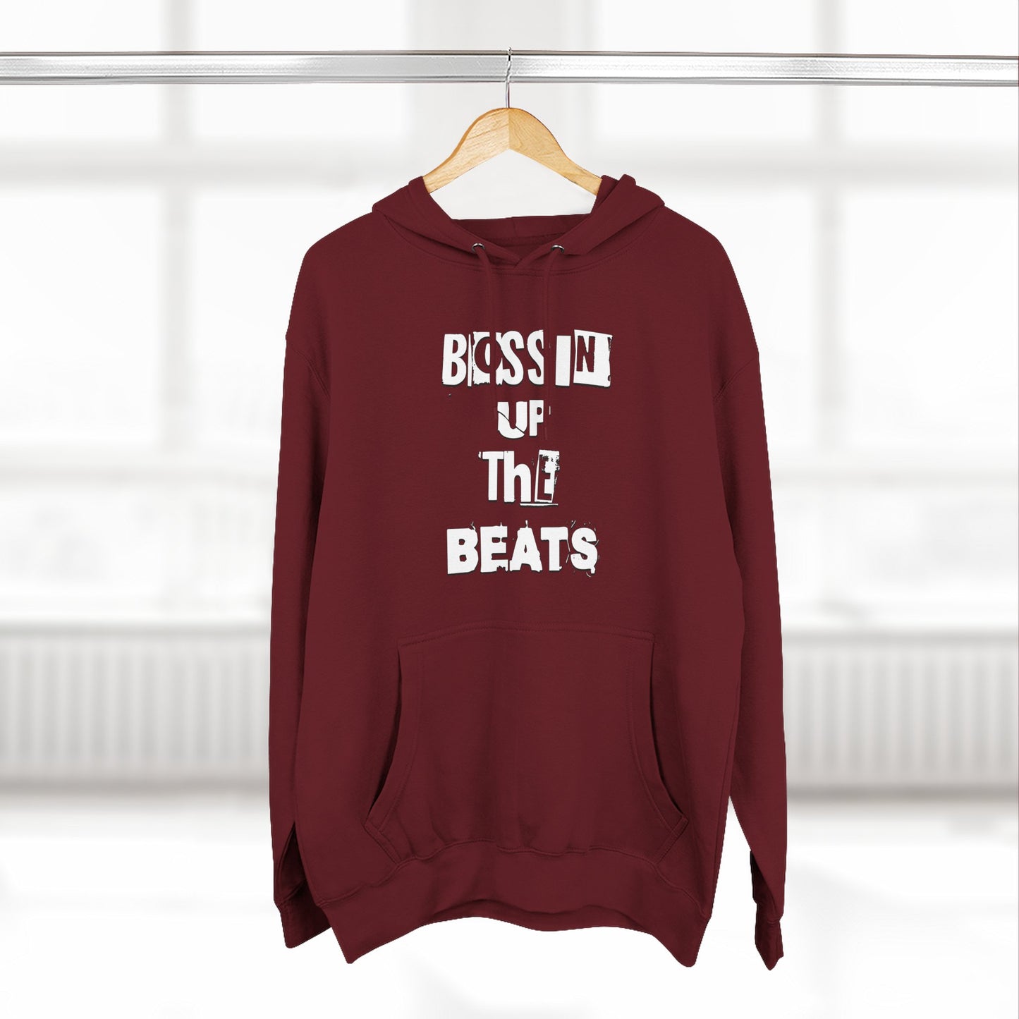 Bossin' Up The Beats Inspired Fleece Hoodie - Comfortable Music Lover's Apparel, Cozy Gift for Musicians
