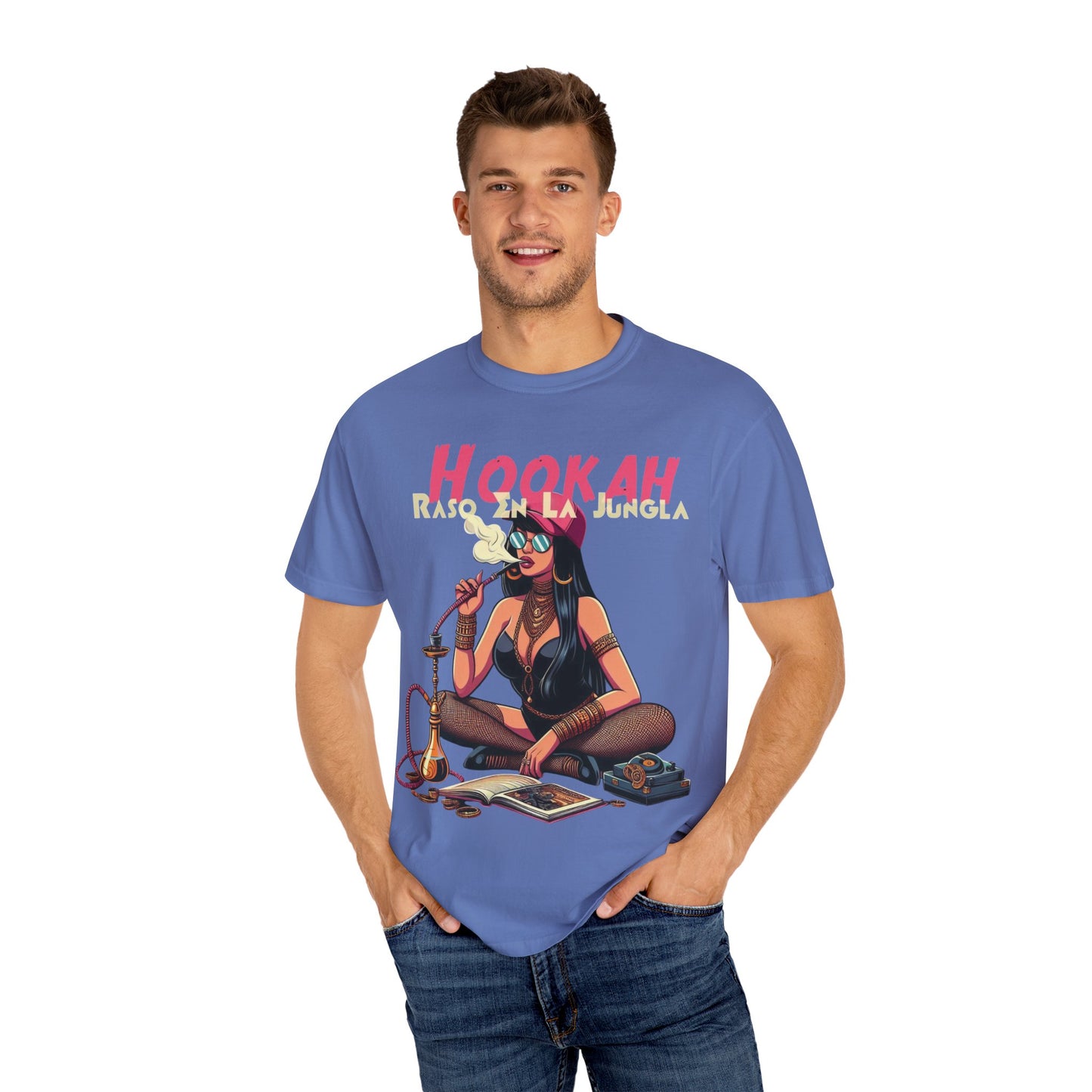 Raso En La Jungla Hookah Vibrant Graphic Tee for Hookah Lovers, Unisex Casual Shirt, Unique Gift, Summer Vibes, Trendy Style