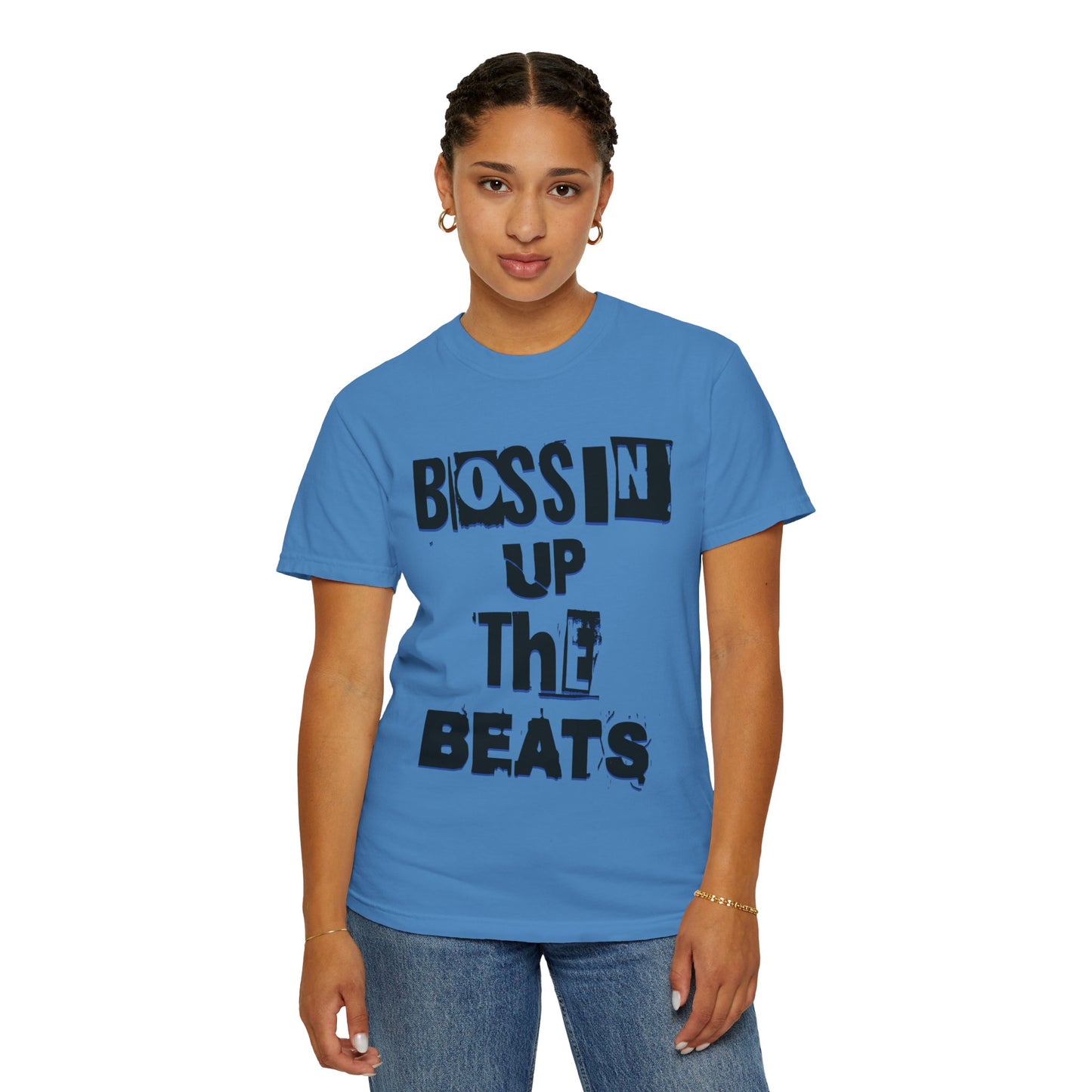 Bossin Up The Beats Unisex Garment-Dyed T-shirt