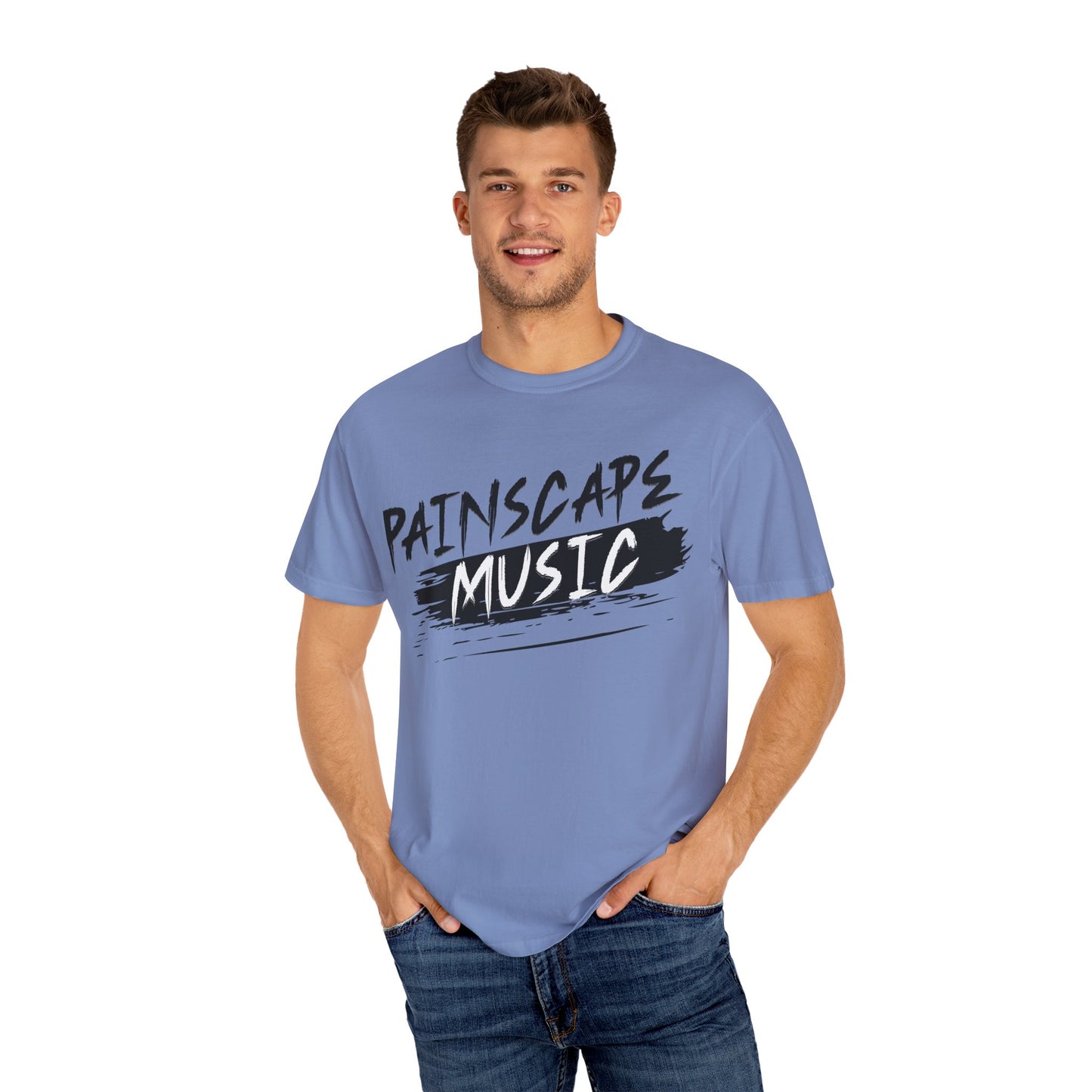 Painscape Music Unisex Garment-Dyed T-Shirt, Painscape Music Tee, Casual Wear, Concert Outfit, Gift for Musicians, Music Lover Apparel