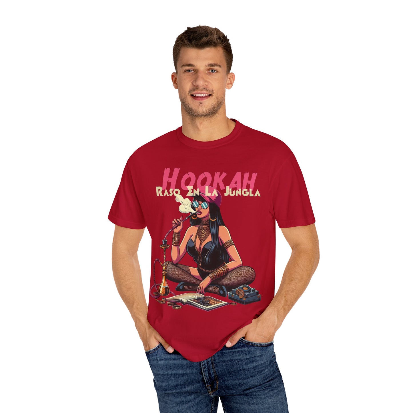 Raso En La Jungla Hookah Vibrant Graphic Tee for Hookah Lovers, Unisex Casual Shirt, Unique Gift, Summer Vibes, Trendy Style