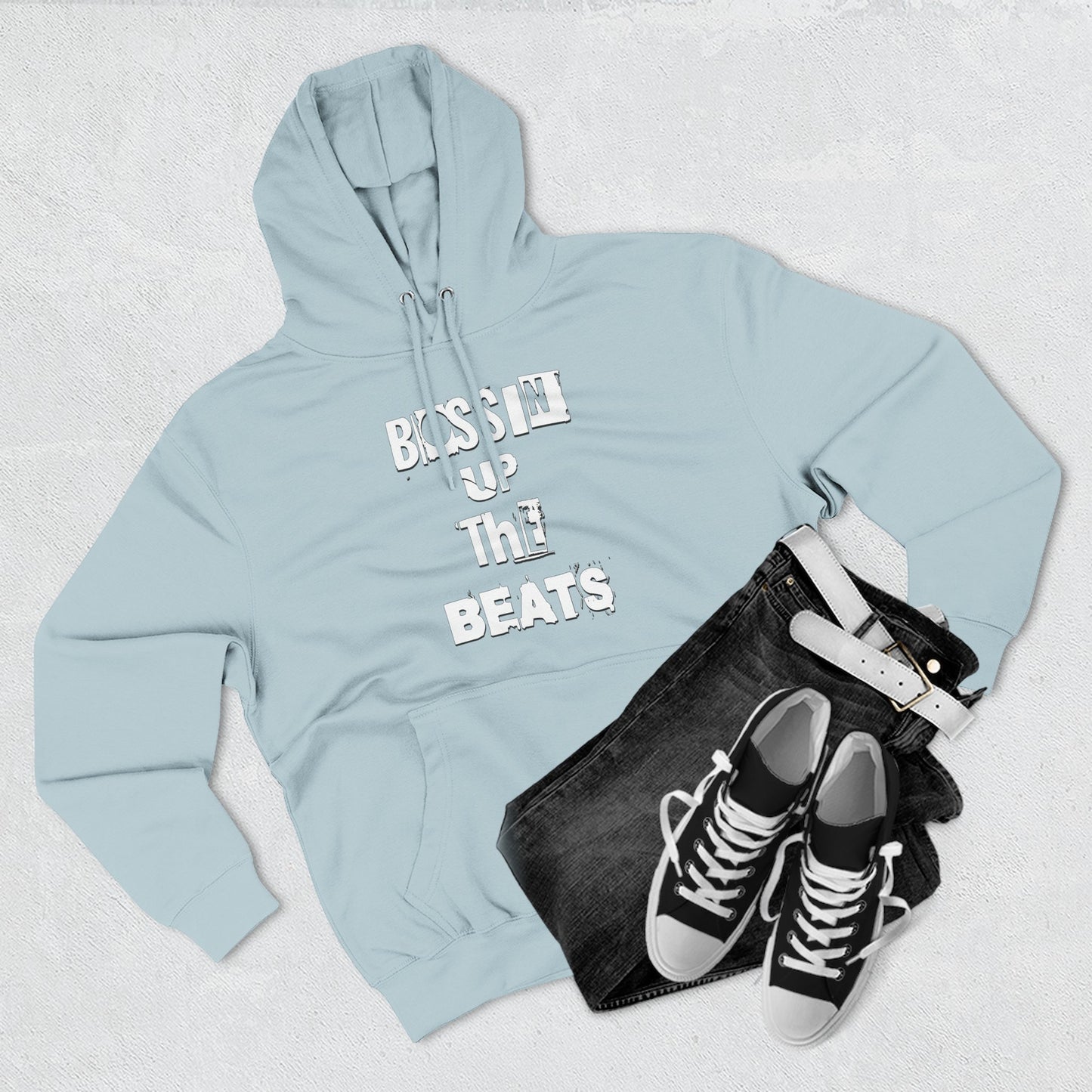 Bossin' Up The Beats Inspired Fleece Hoodie - Comfortable Music Lover's Apparel, Cozy Gift for Musicians
