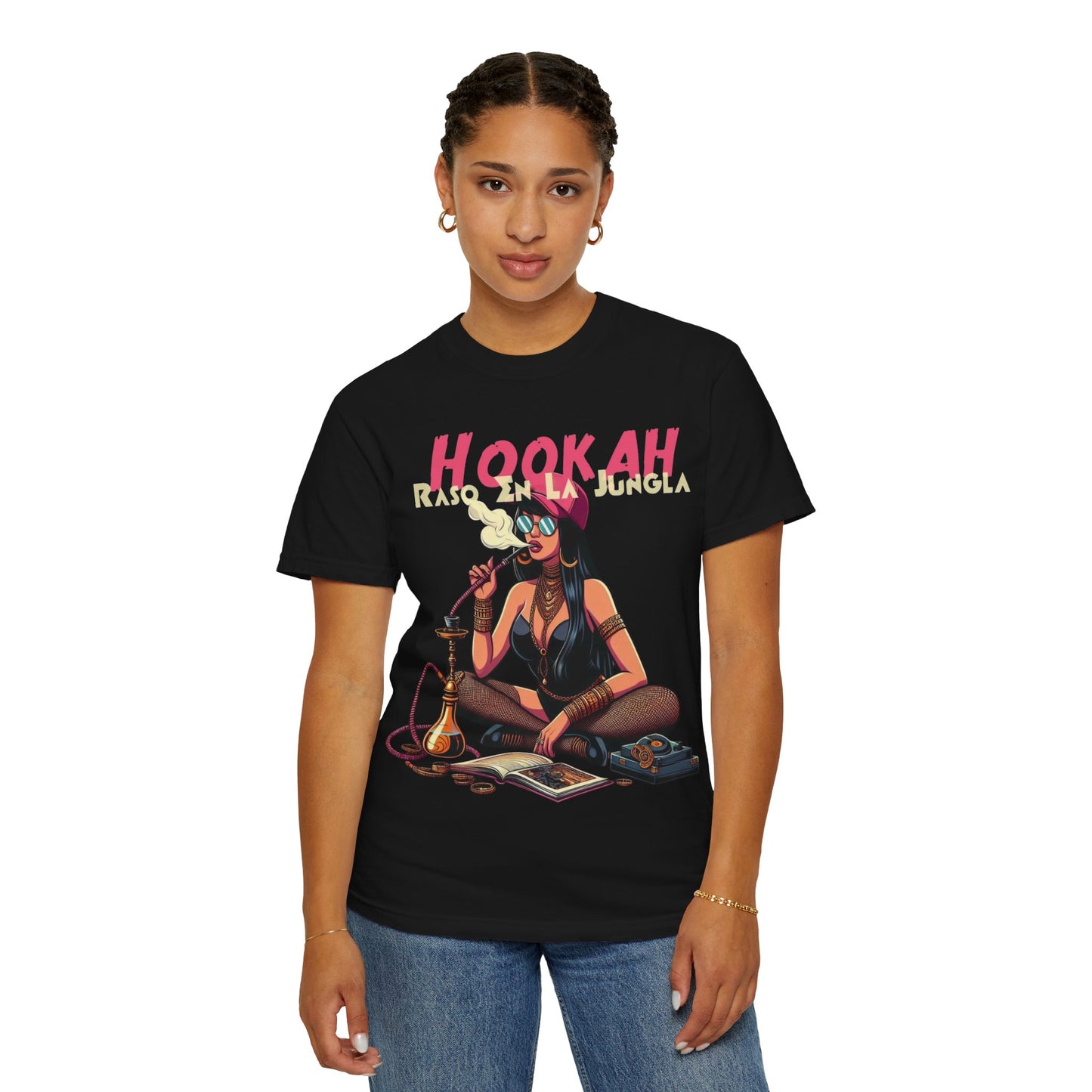 Raso En La Jungla Hookah Vibrant Graphic Tee for Hookah Lovers, Unisex Casual Shirt, Unique Gift, Summer Vibes, Trendy Style