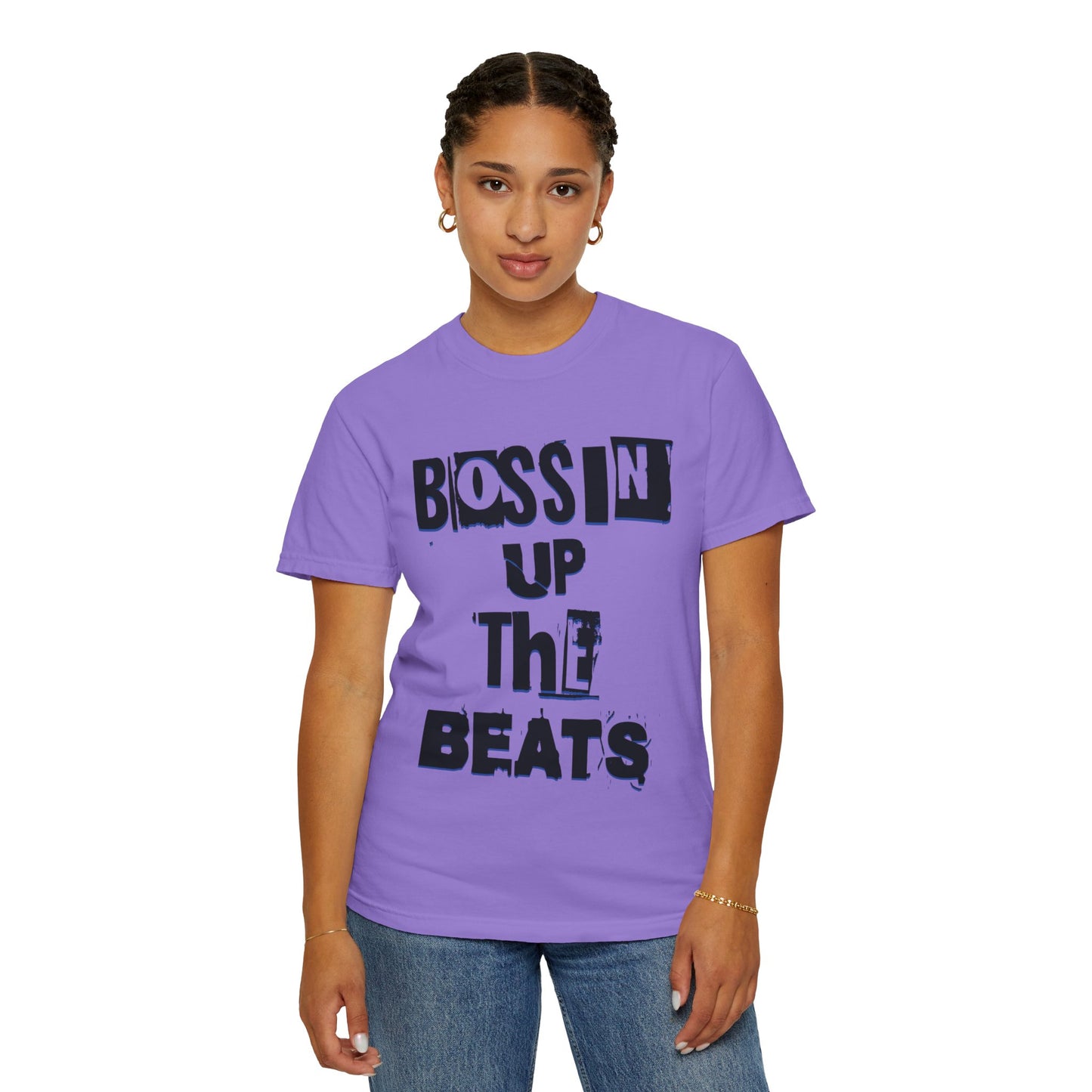 Bossin Up The Beats Unisex Garment-Dyed T-shirt