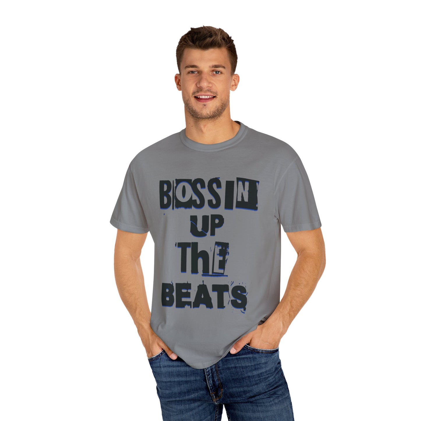 Bossin Up The Beats Unisex Garment-Dyed T-shirt