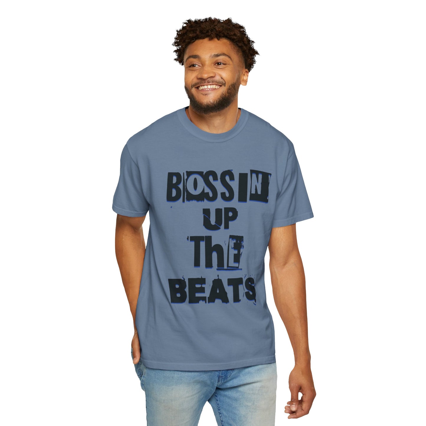 Bossin Up The Beats Unisex Garment-Dyed T-shirt
